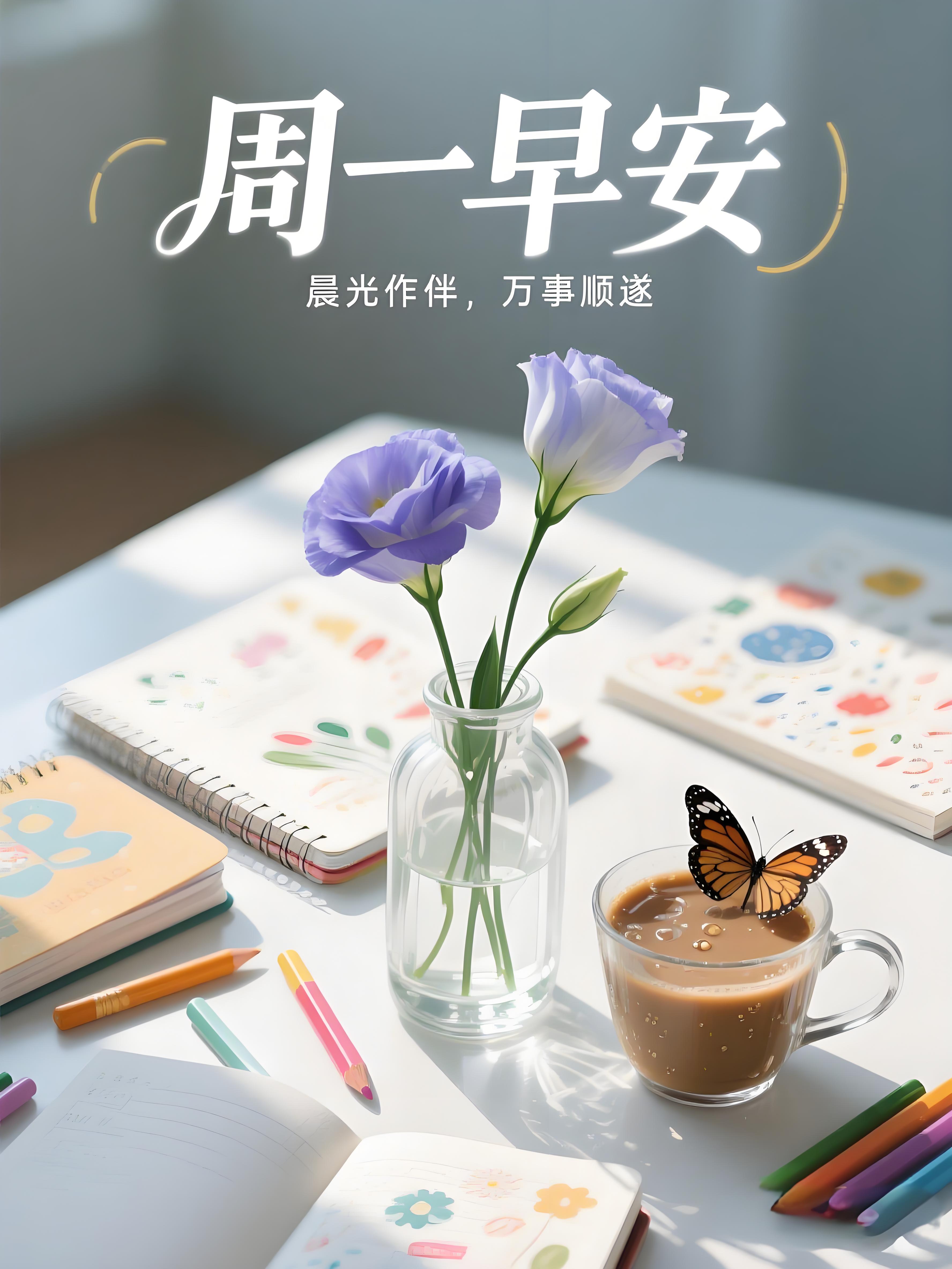 星期一早上好祝福图片,周一早安问候图片及祝福语