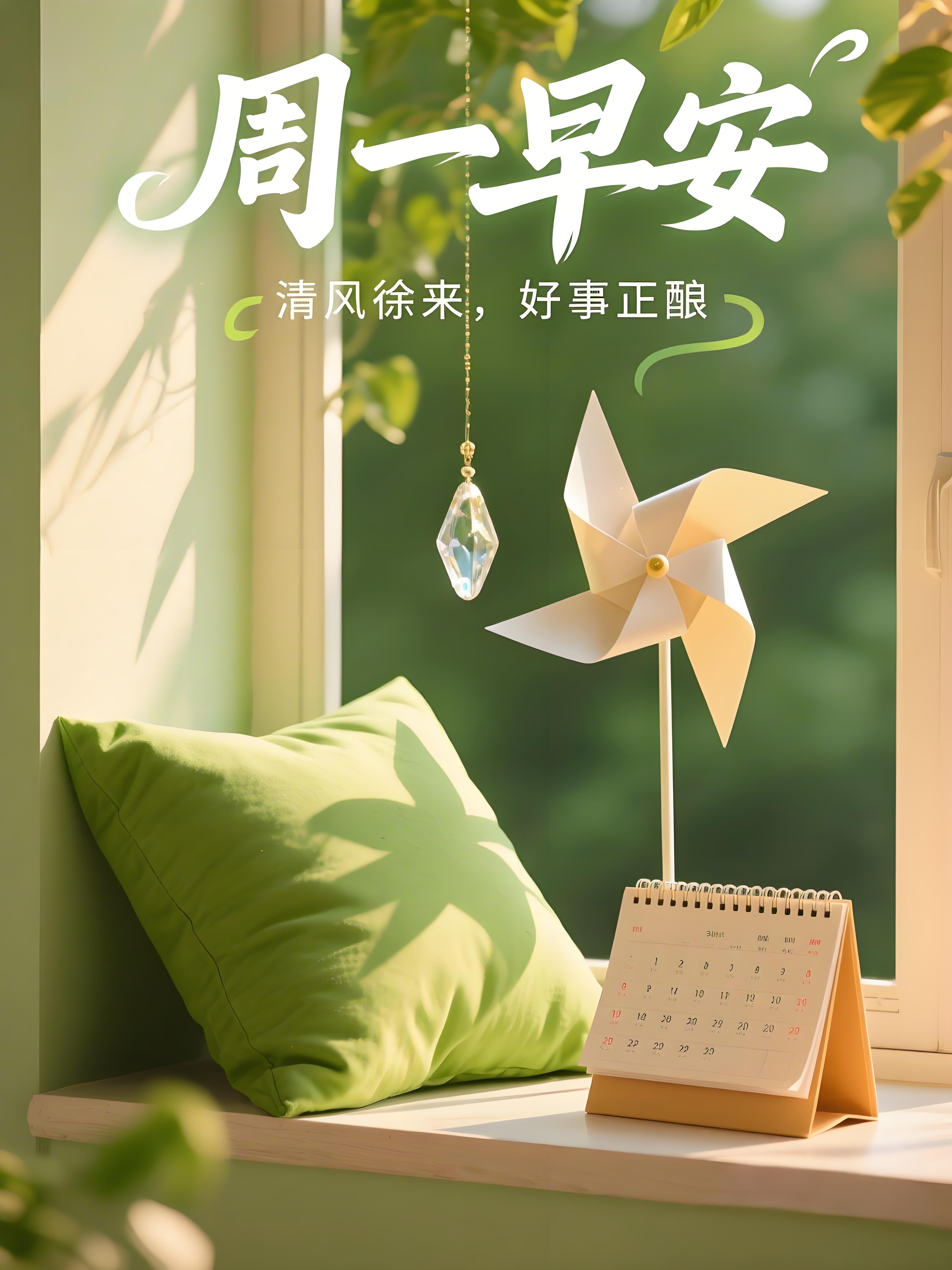 星期一早上好祝福图片,周一早安问候图片及祝福语