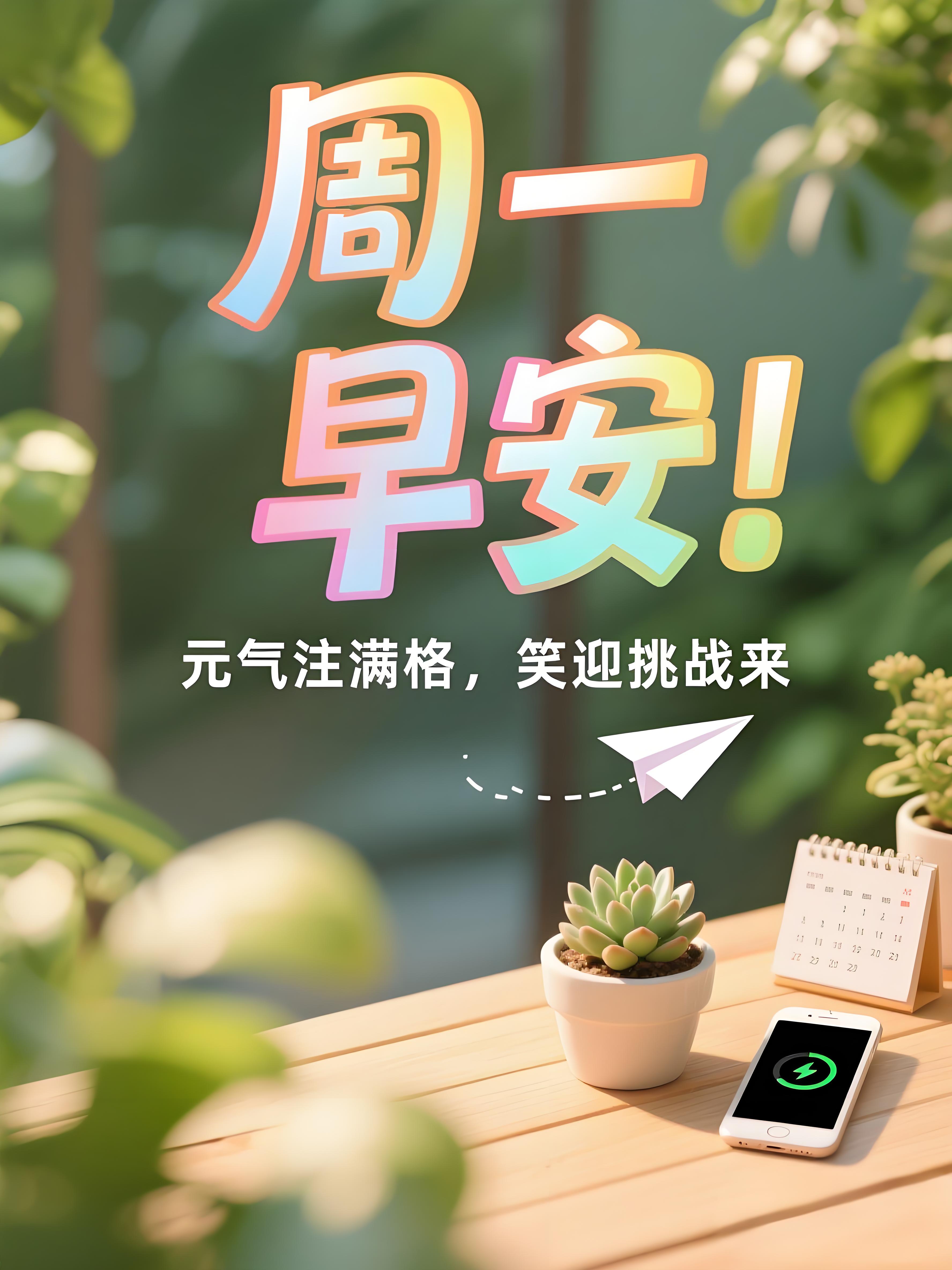 漂亮的周一早安祝福图片,温馨早安祝福语