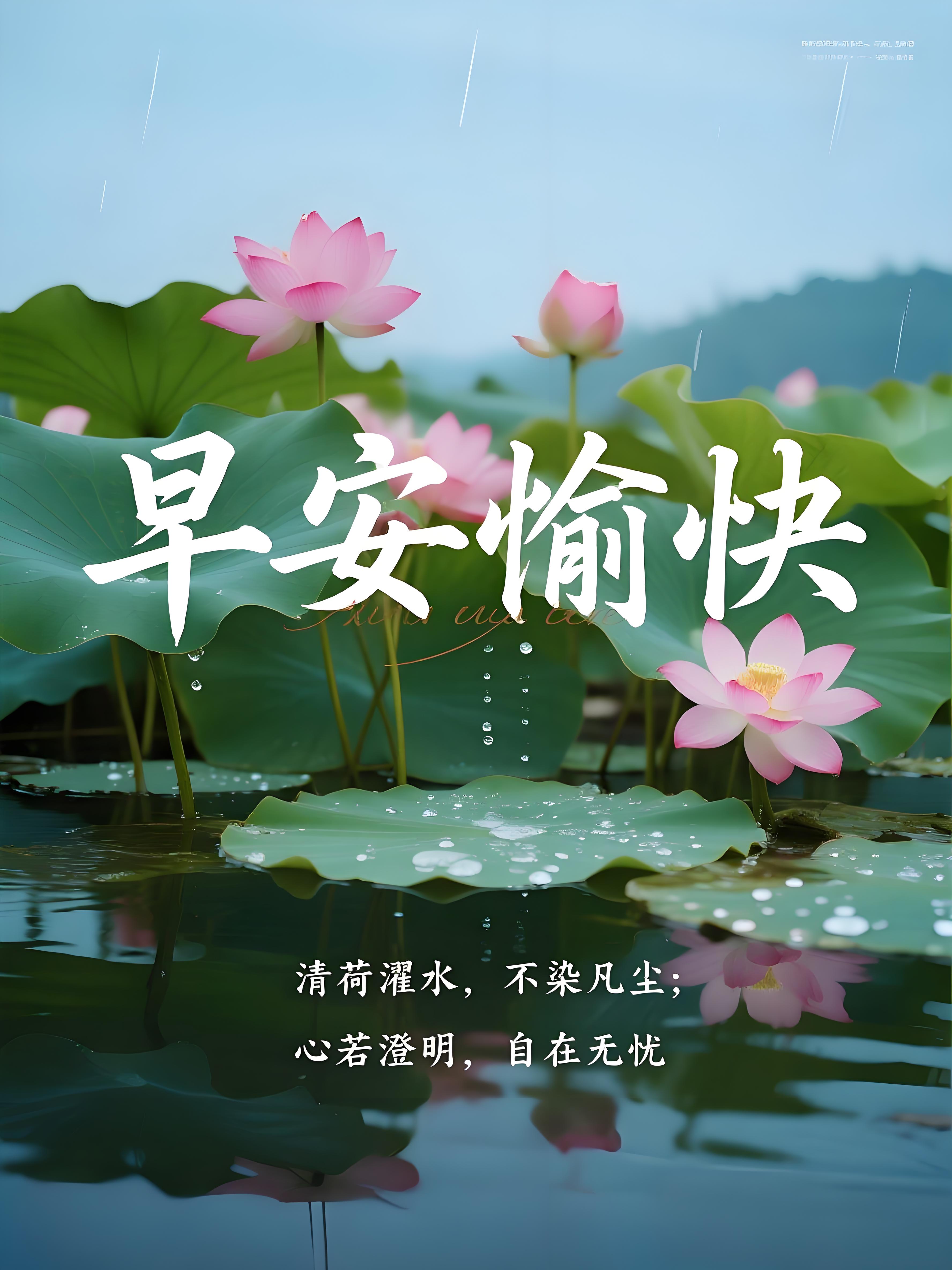 早安愉快祝福图片,开心快乐天天,吉祥如意