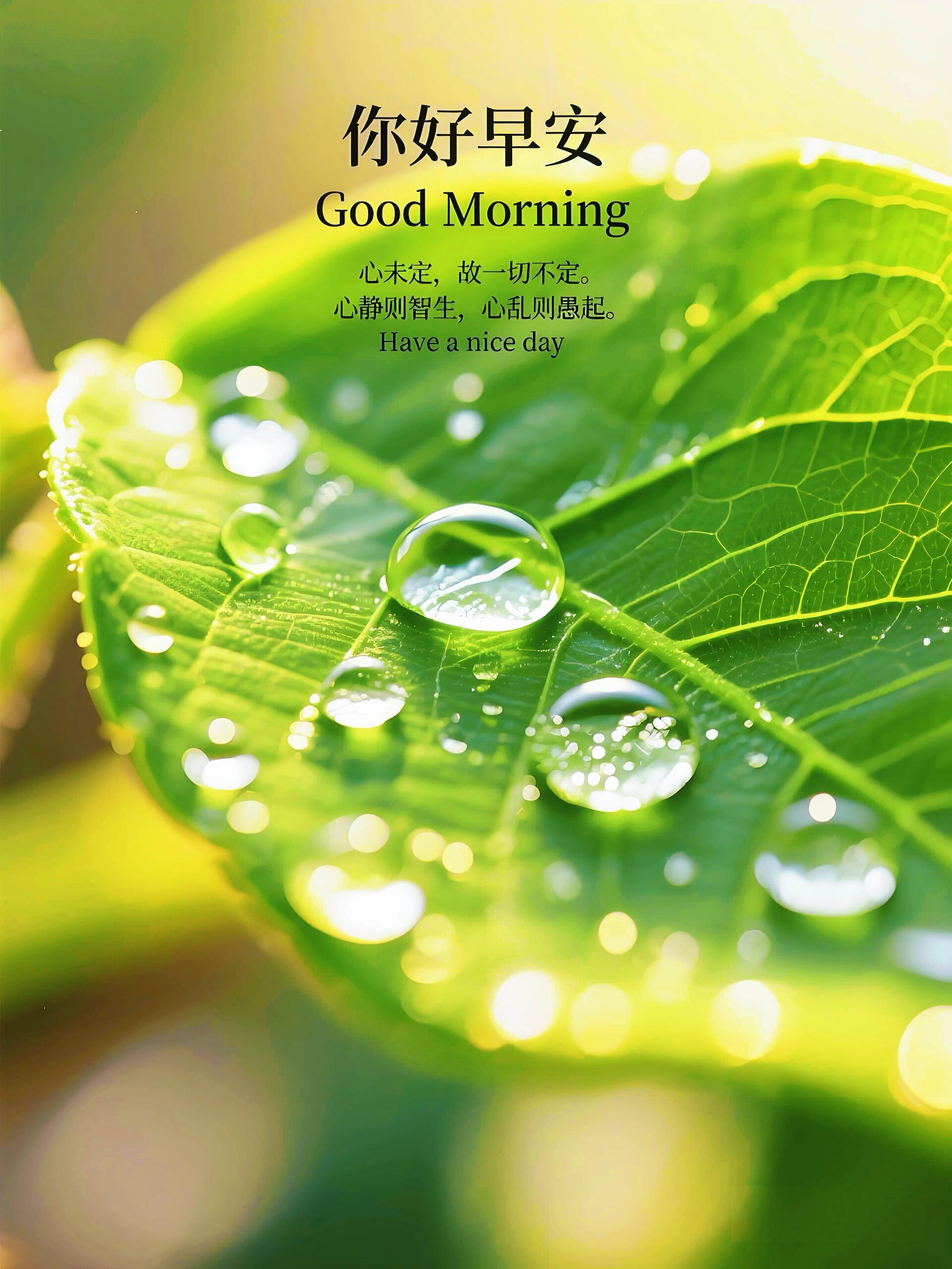 漂亮的早安祝福图片,愿你吉祥如意每一天