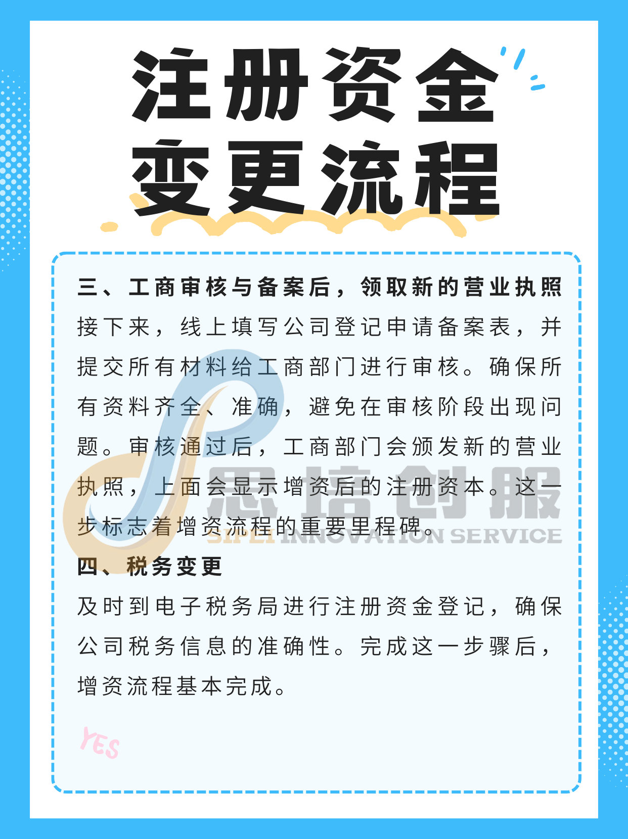 企业变更注册资本金流程