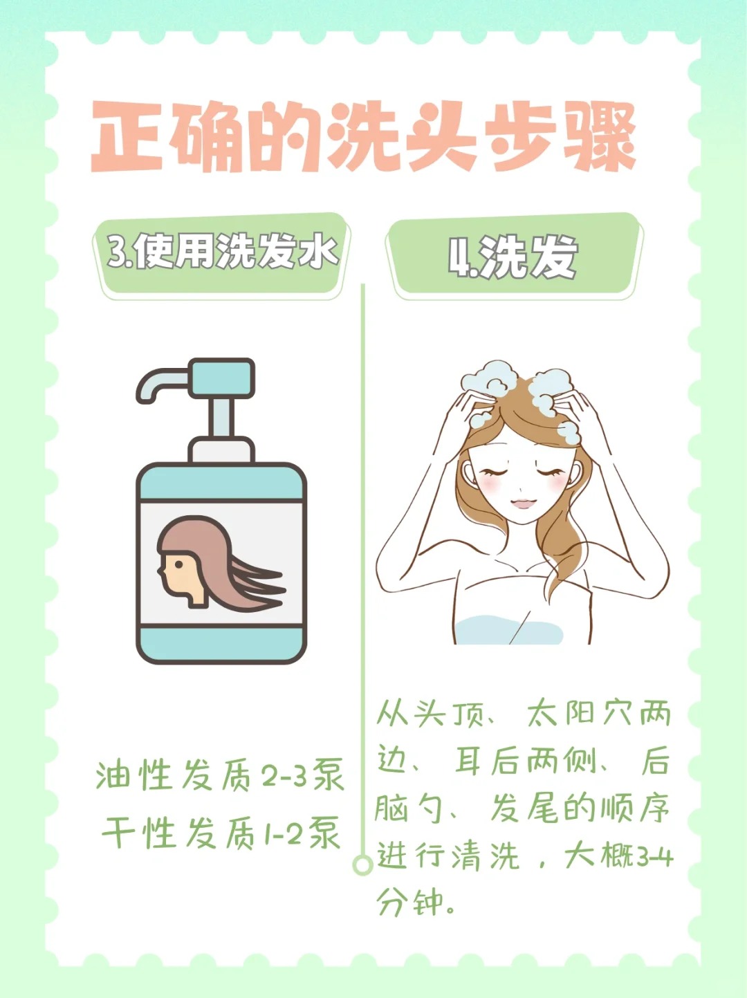 来看正确的洗头方法