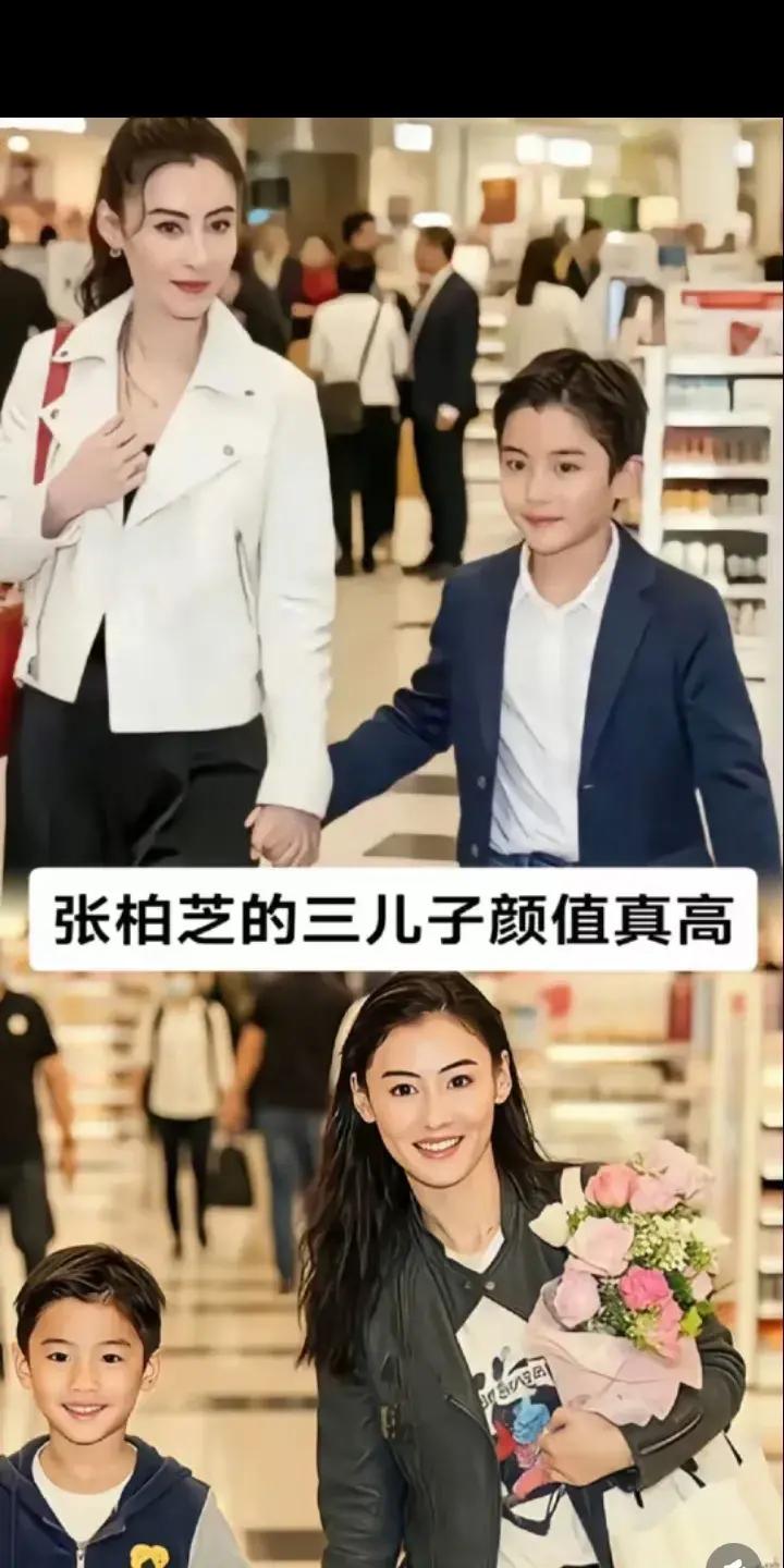 长期以来,没有人关心张柏芝三儿子的长相,这次