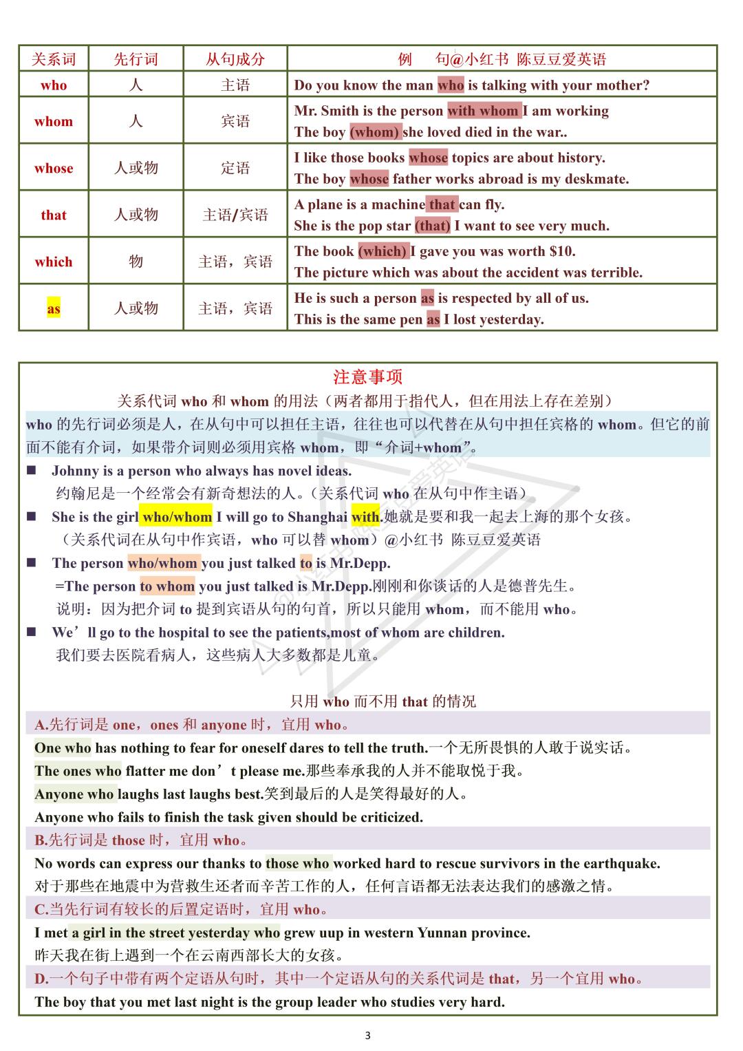 定语从句的定义 二 定语从句的种类 三 限定性定语从