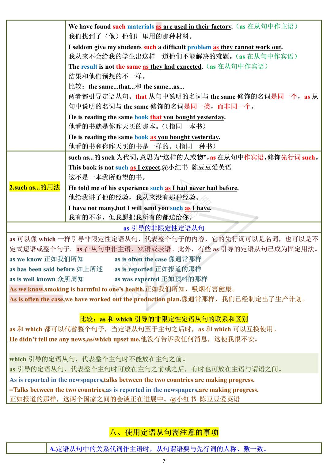 定语从句的定义 二 定语从句的种类 三 限定性定语从