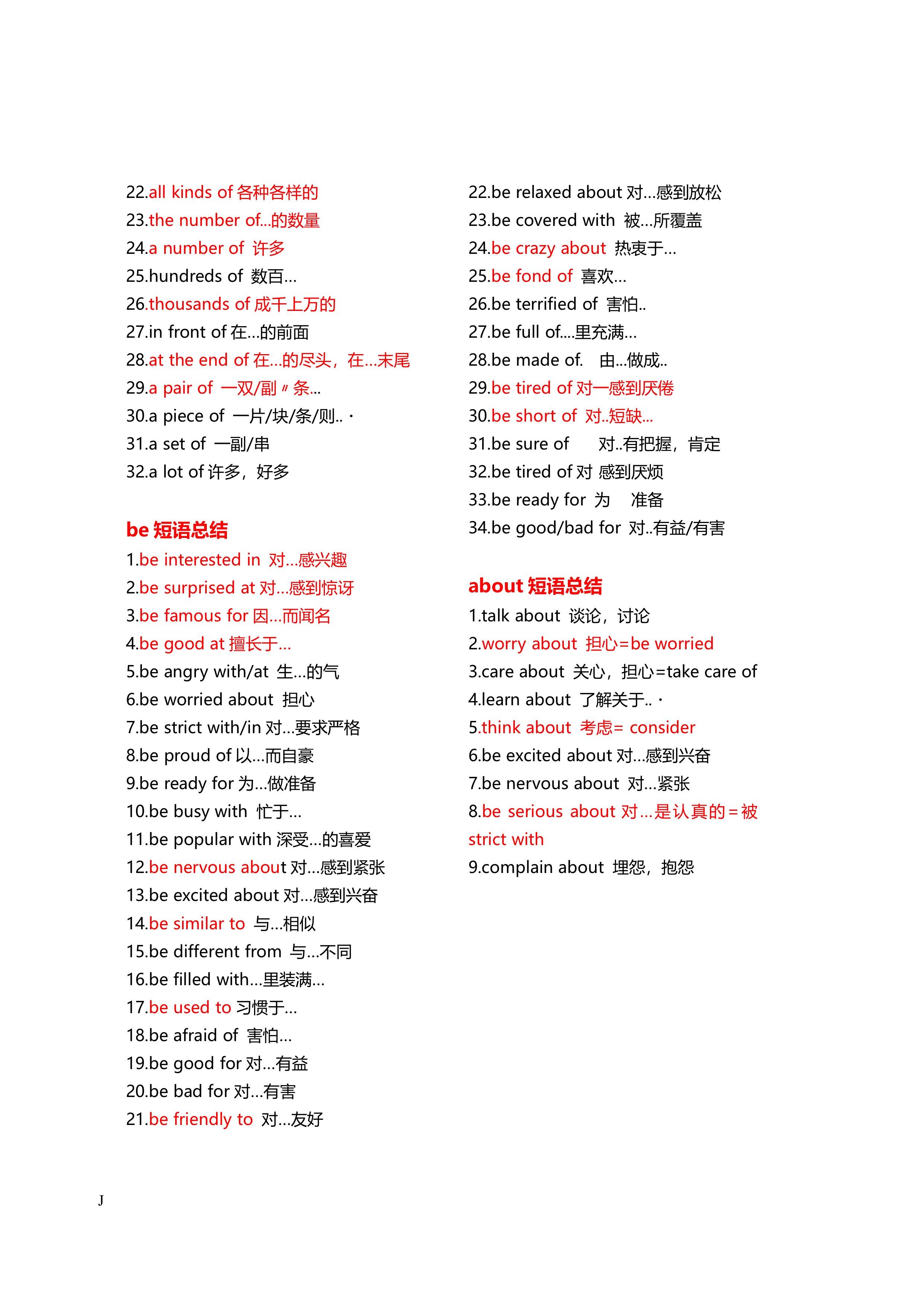 英语短语分类整理(英语短语分类及用法)