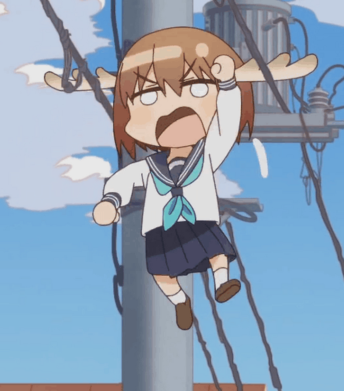 鹿乃子乃子虎视眈眈自制gif#gif动图# #搞笑gif# #搞笑动图gif# #视频