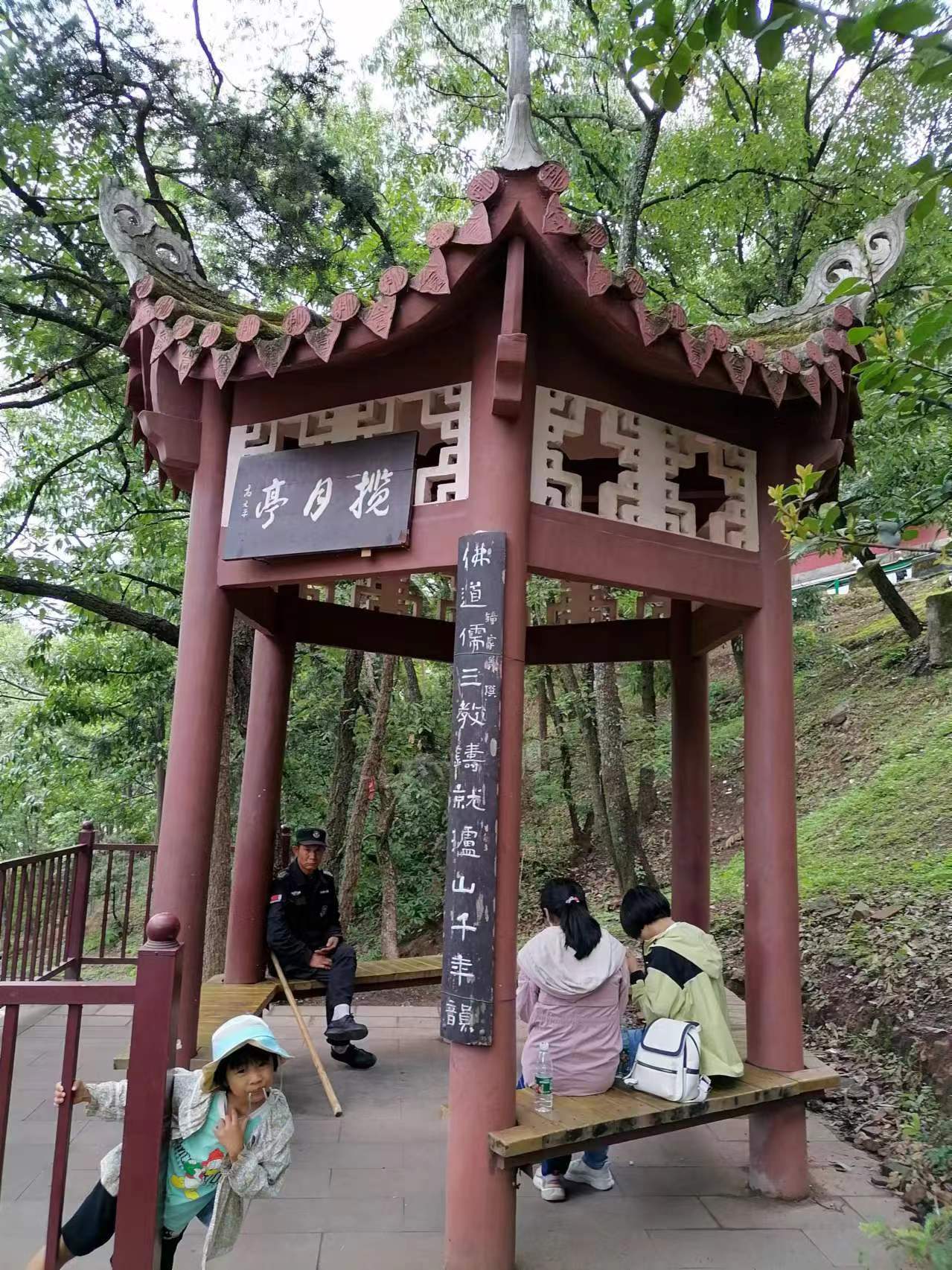 在西昌的泸山我发现很多人都拿着棍子年老人拿着年轻人拿着更多