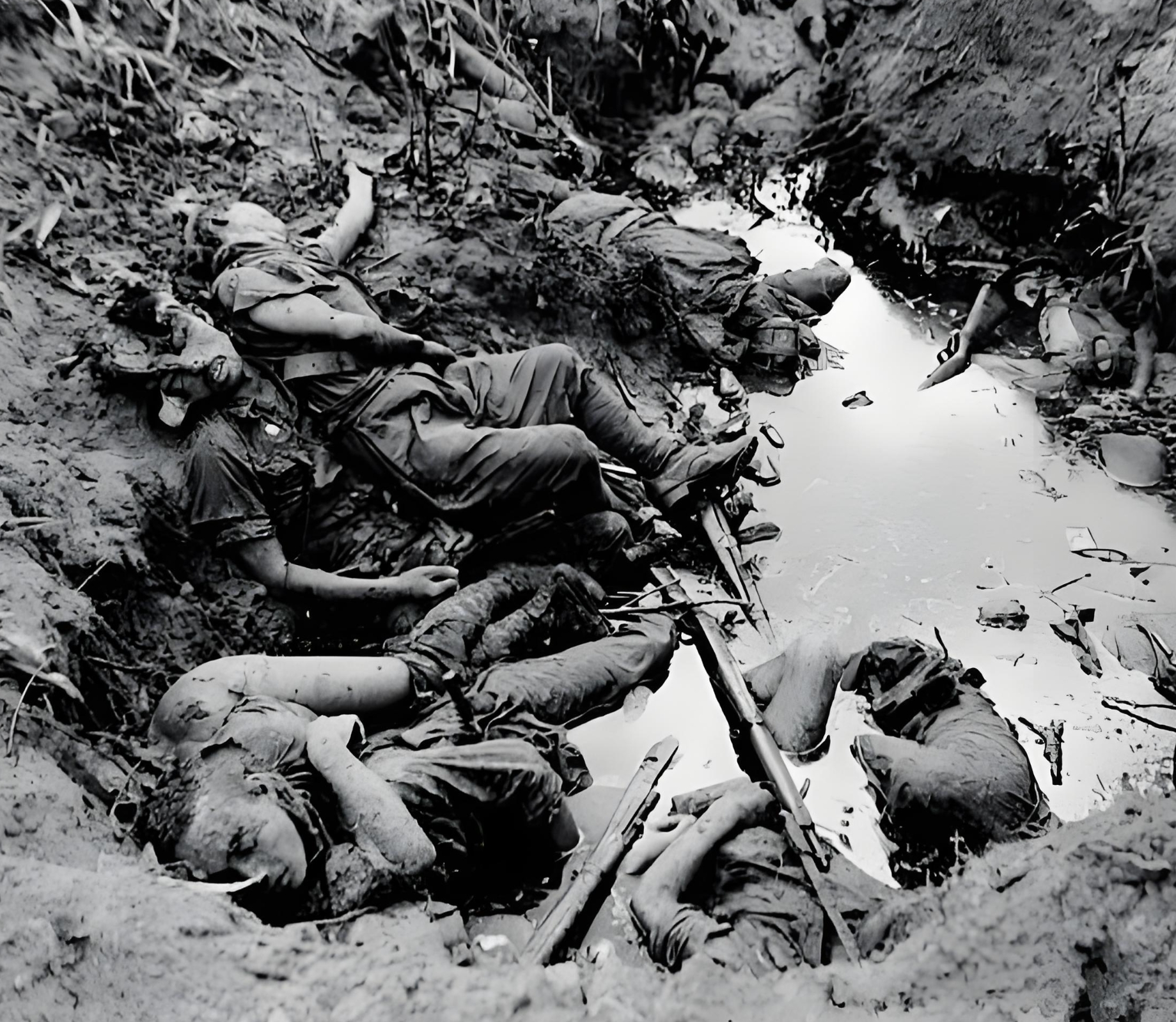 1944年,塞班岛战役中,日本飞机在空中遭盟军重创.