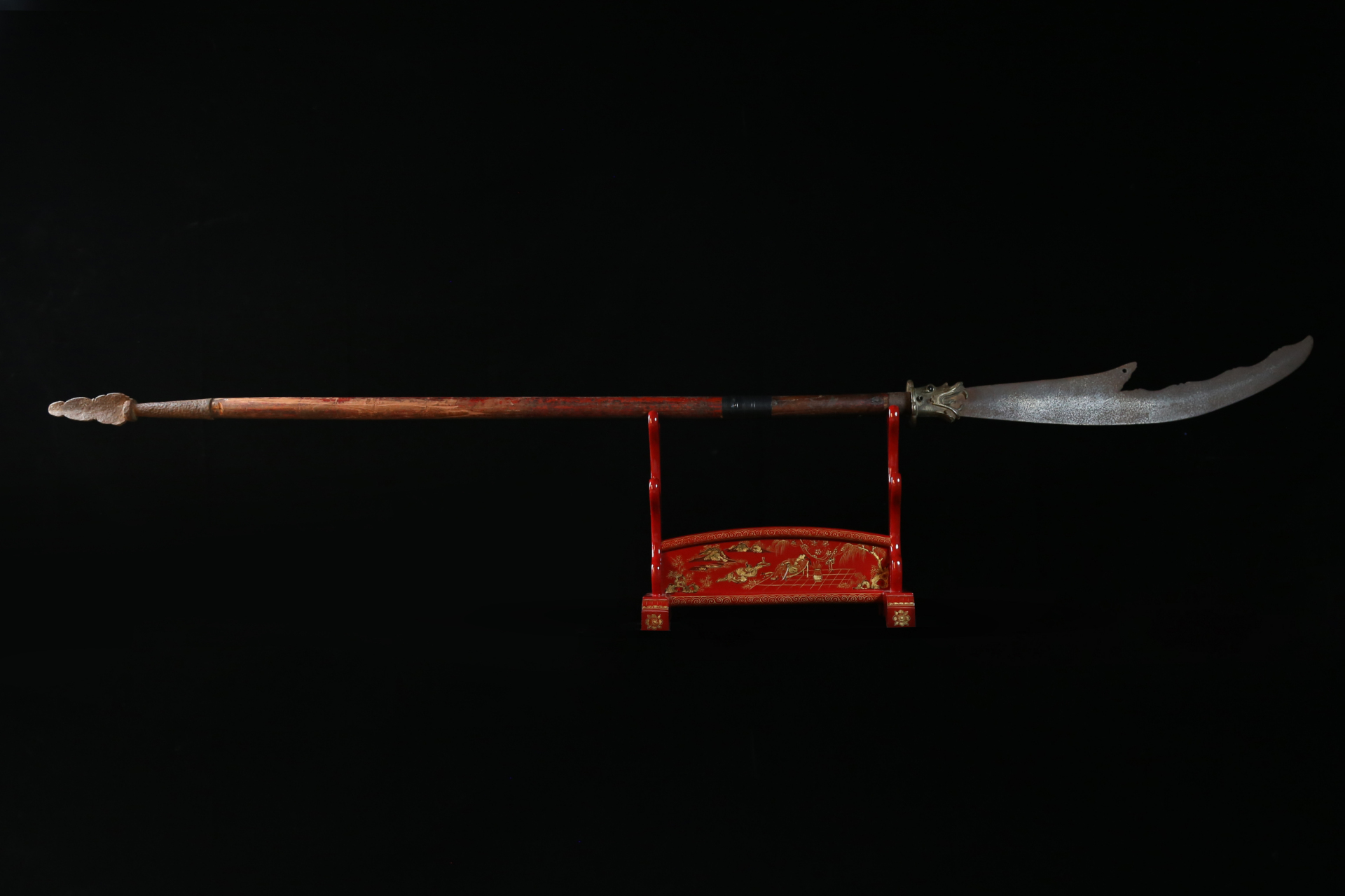 镔铁工艺博物馆馆藏—— 明代 青龙偃月刀#冷兵器# #文物# #博物馆