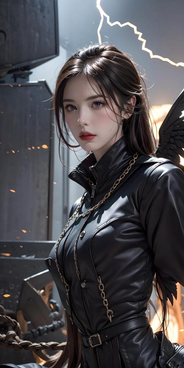 在天界与凡间双重本性的夹缝中左右为难的莫甘娜,束缚了自己的双翼并