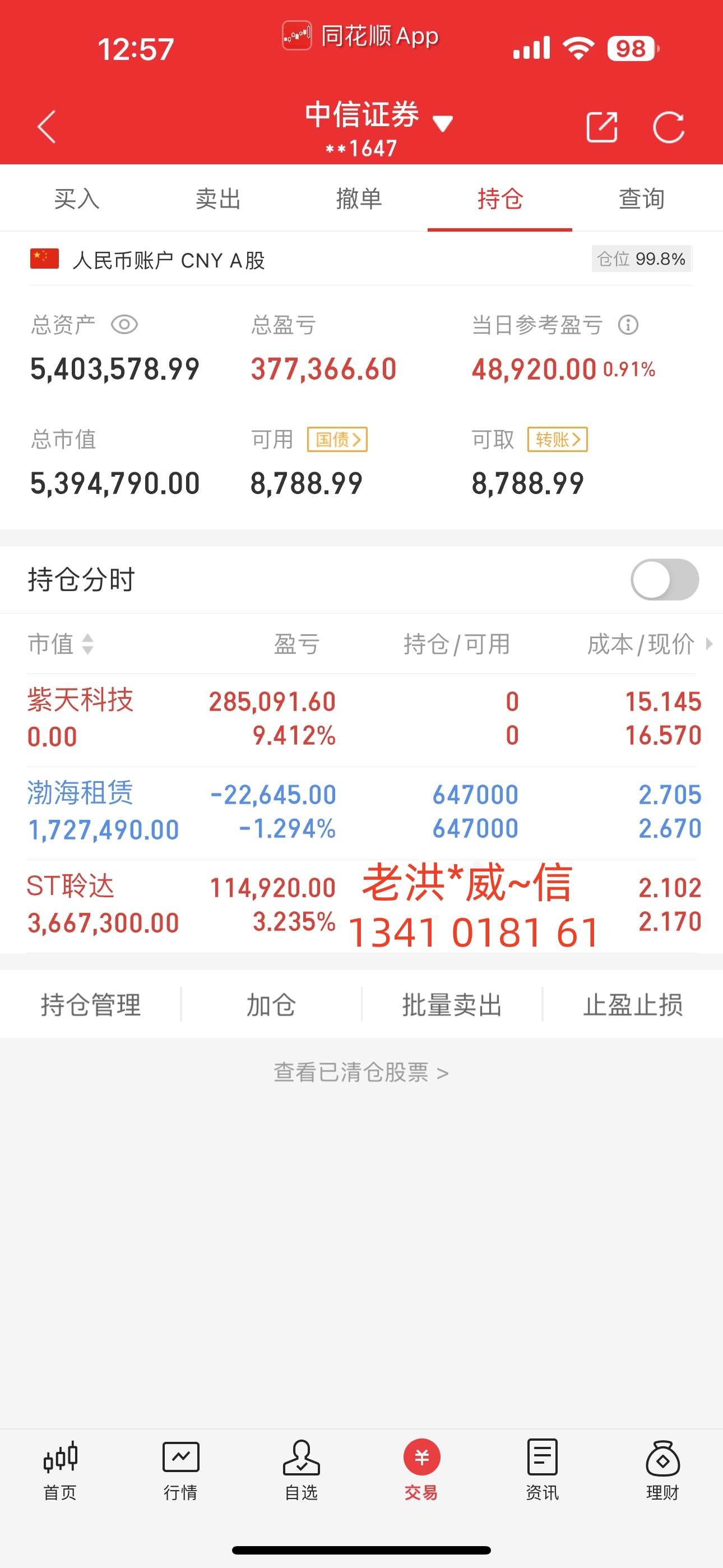 中国平安股票大跌财经须知