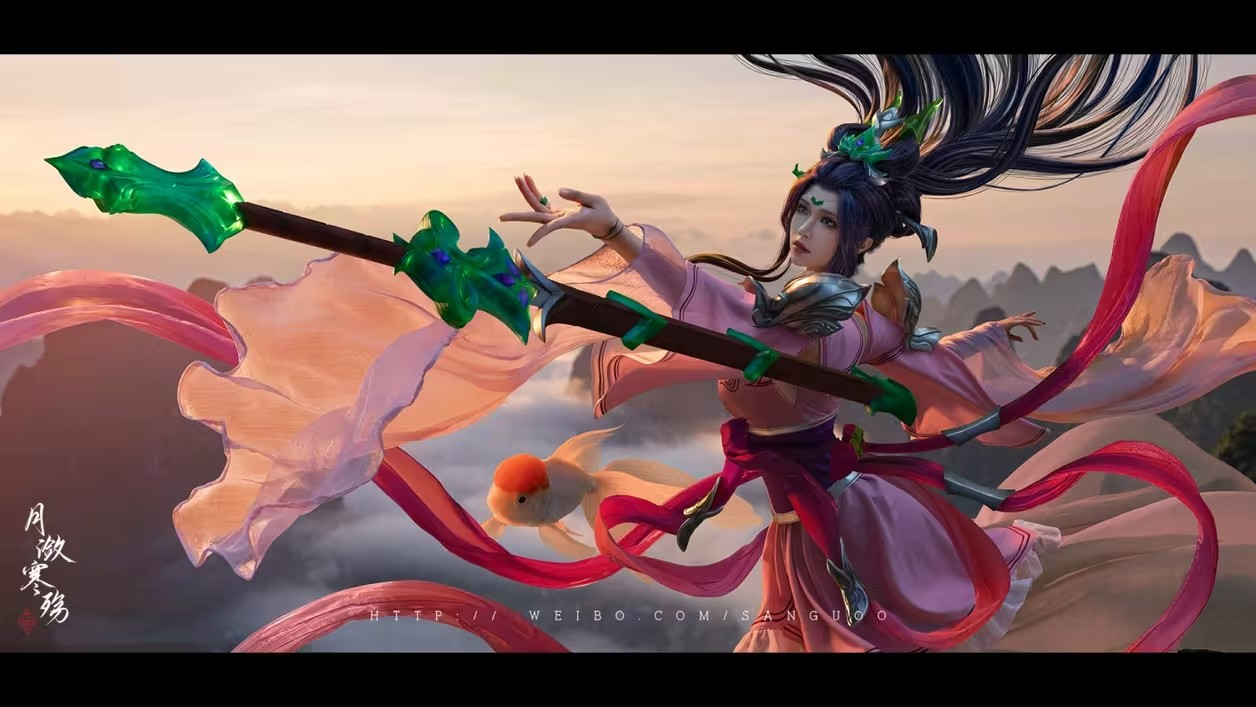 美女小姐姐cosplay英雄联盟 玉剑传说风仙子