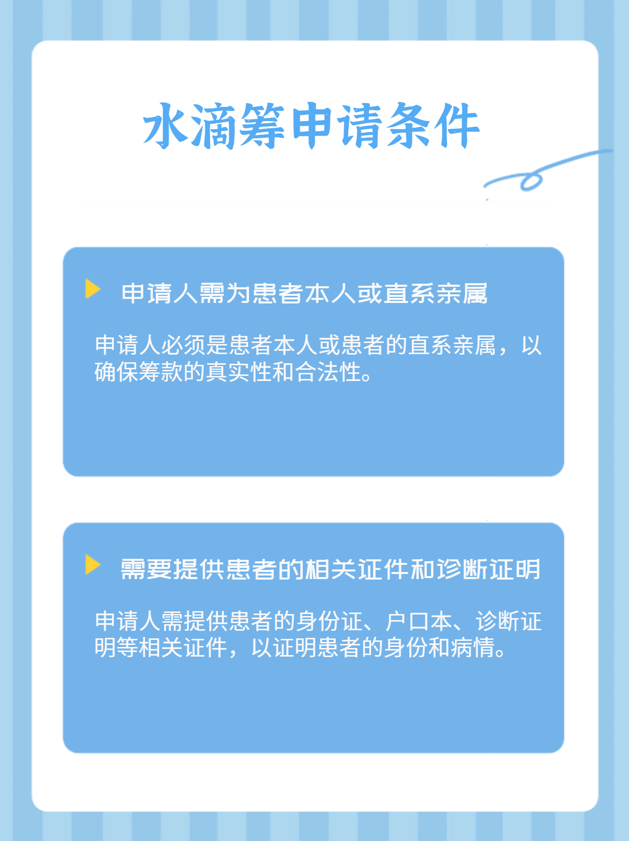 水滴筹需要什么条件才能申请