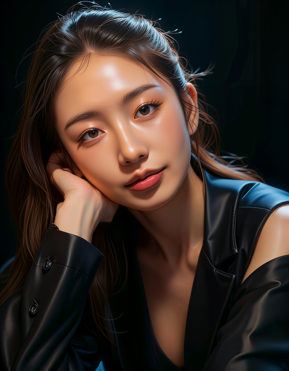 精致的面容如同一幅画卷,细腻而充满魅力