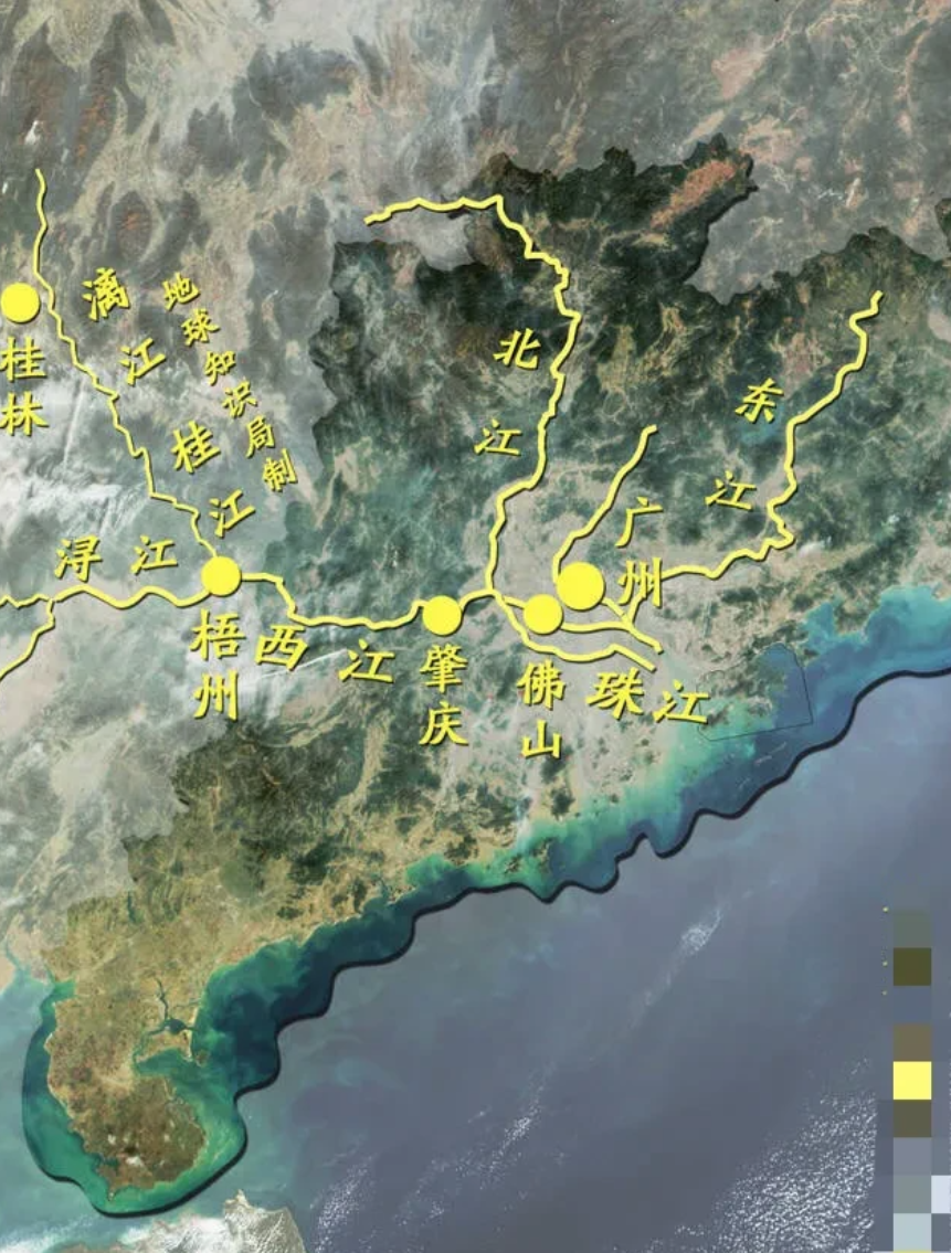 珠江流域地图高清清晰图片