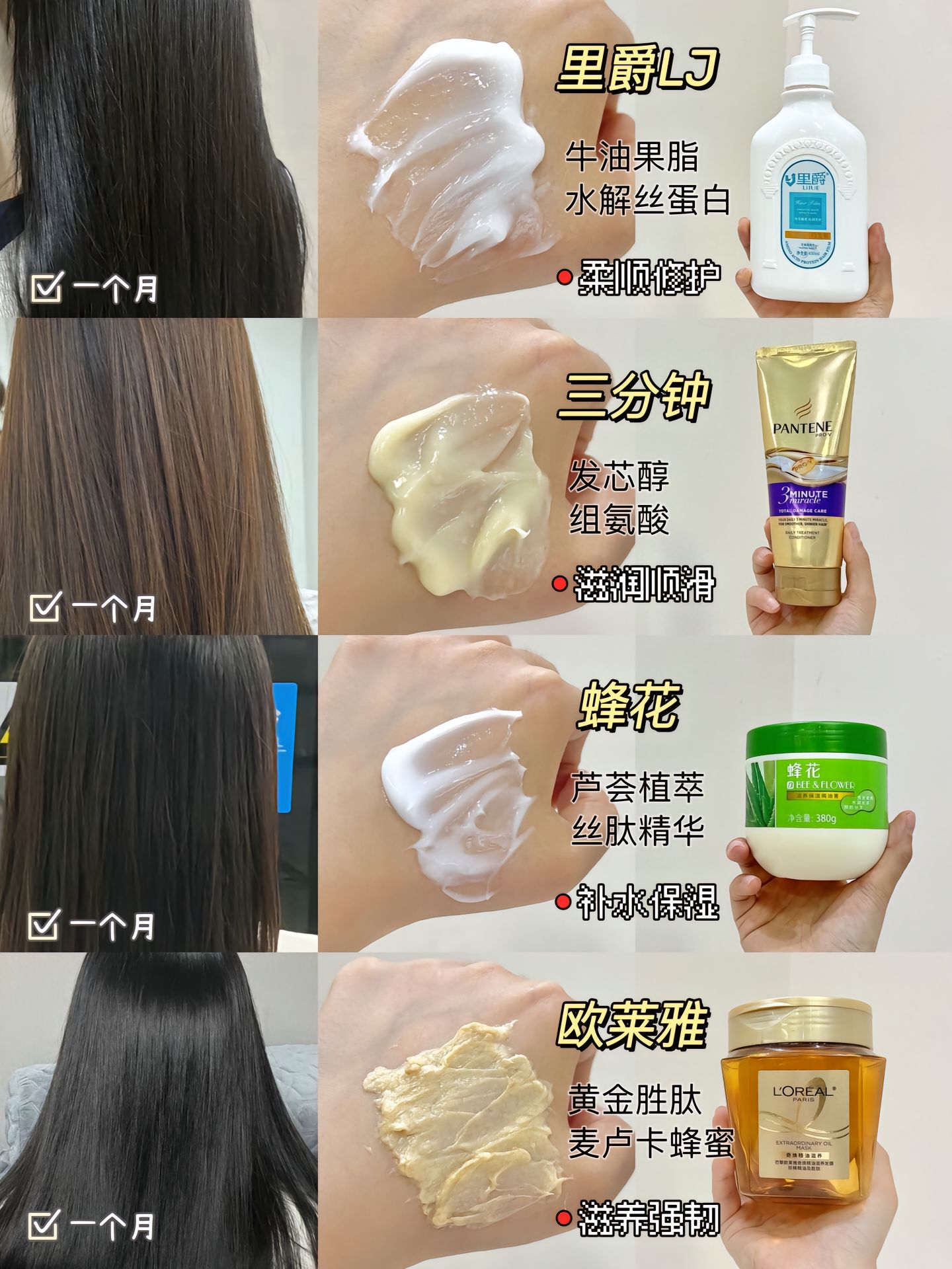 对比类 四大发膜神仙打架谁才是护发界的隐藏王者?