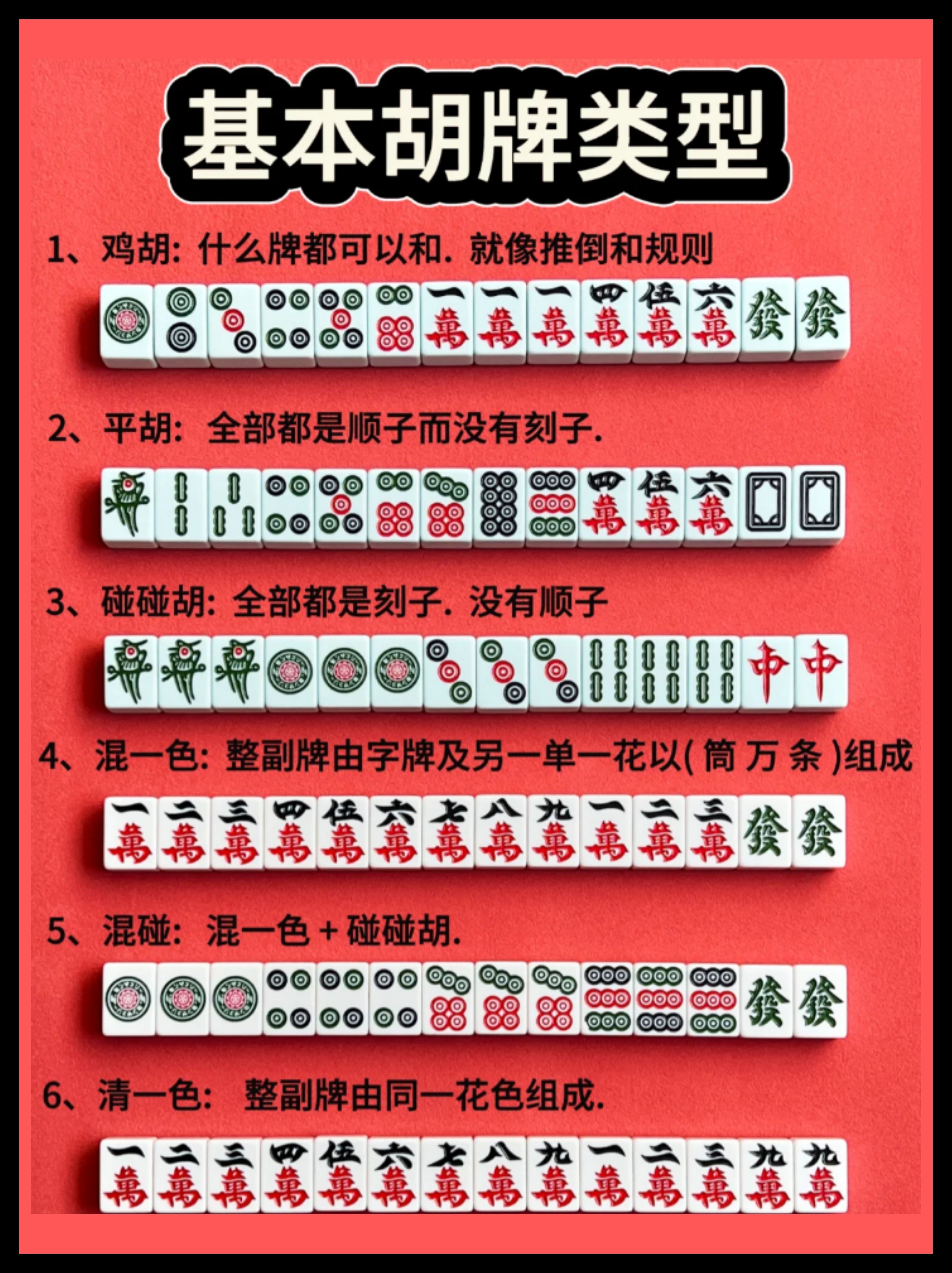 首先,咱们得知道,麻将的胡法多种多样,每一种都有