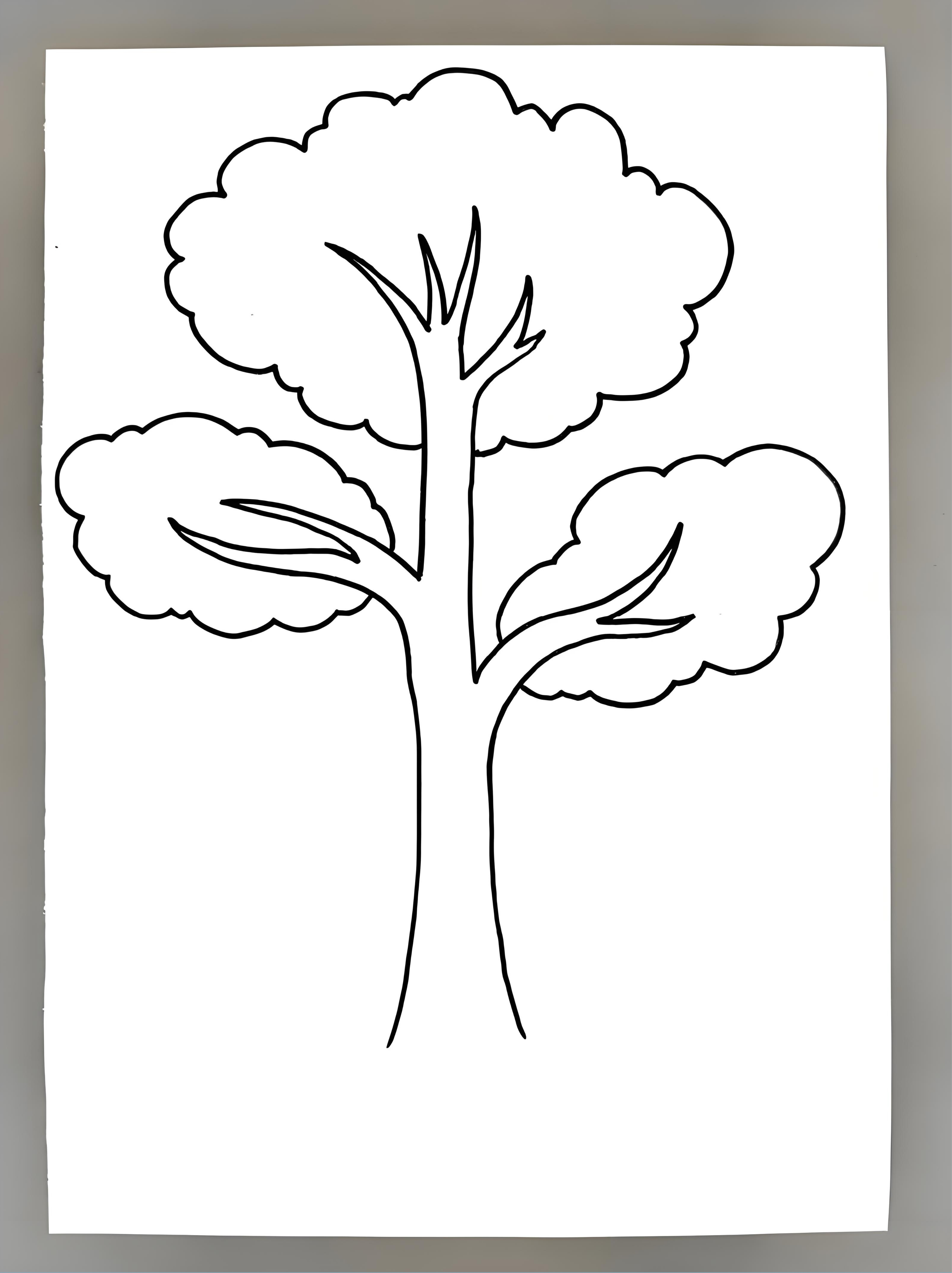 大树怎么画简单又好看