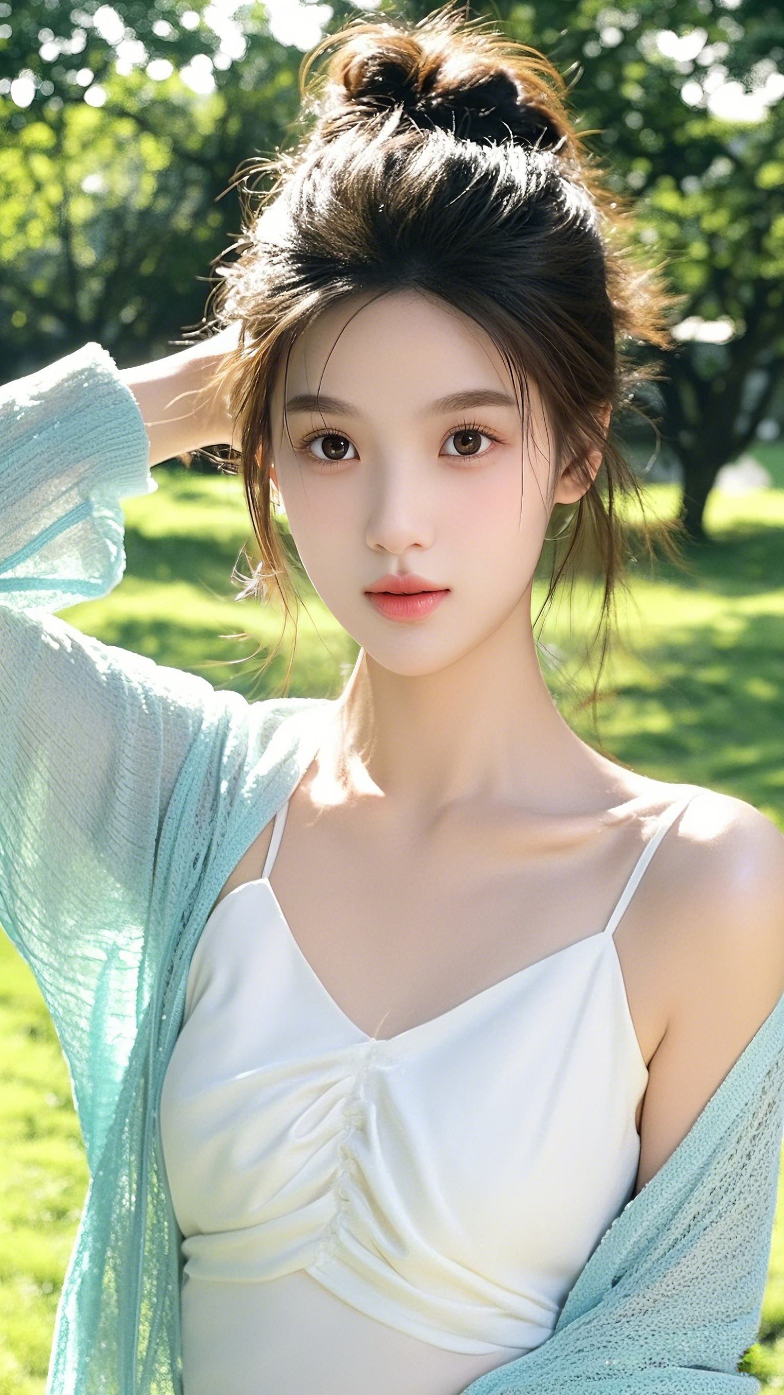 花海中的尤物,颜值高到犯规!