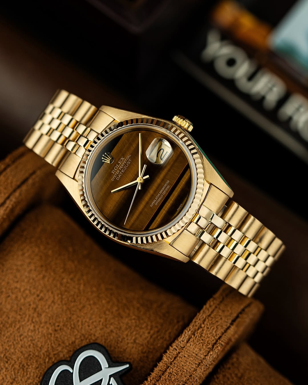 一枚稀有的劳力士datejust虎眼石表盘16018 作为劳力士第一梯队的稀有