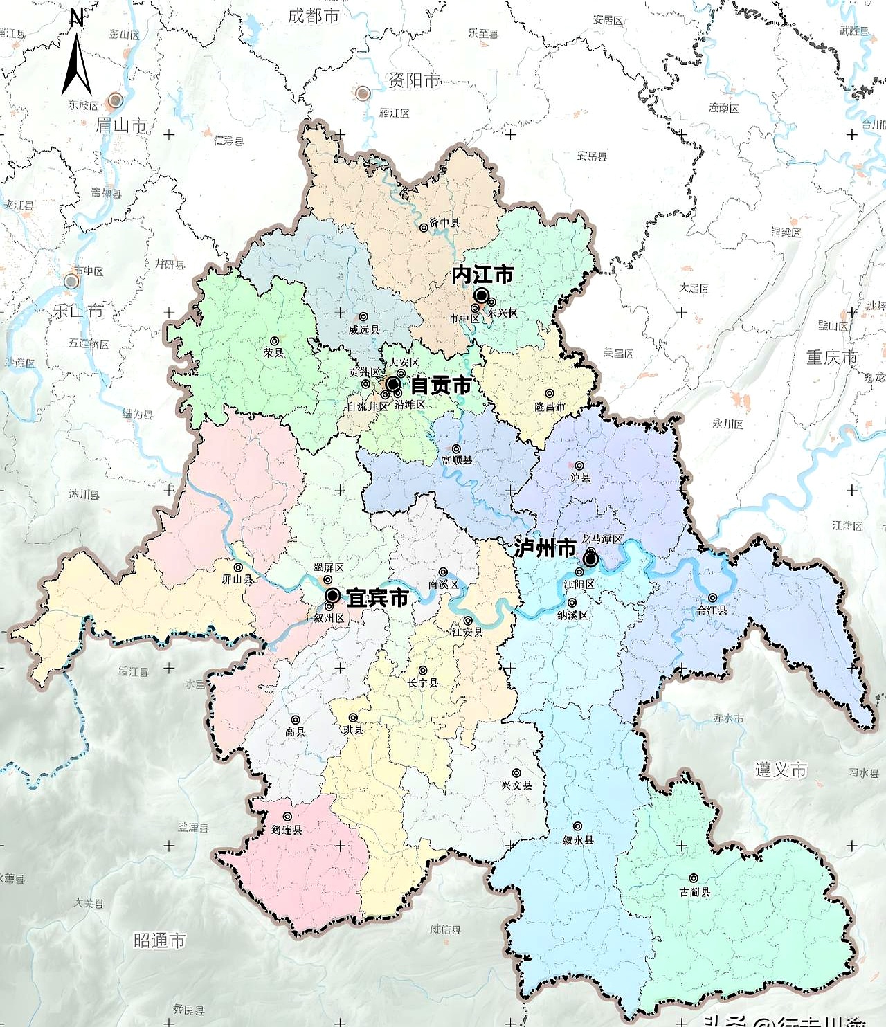 1978 年 4 月,宜宾地区的隆昌县被划出去,归内江地区管了