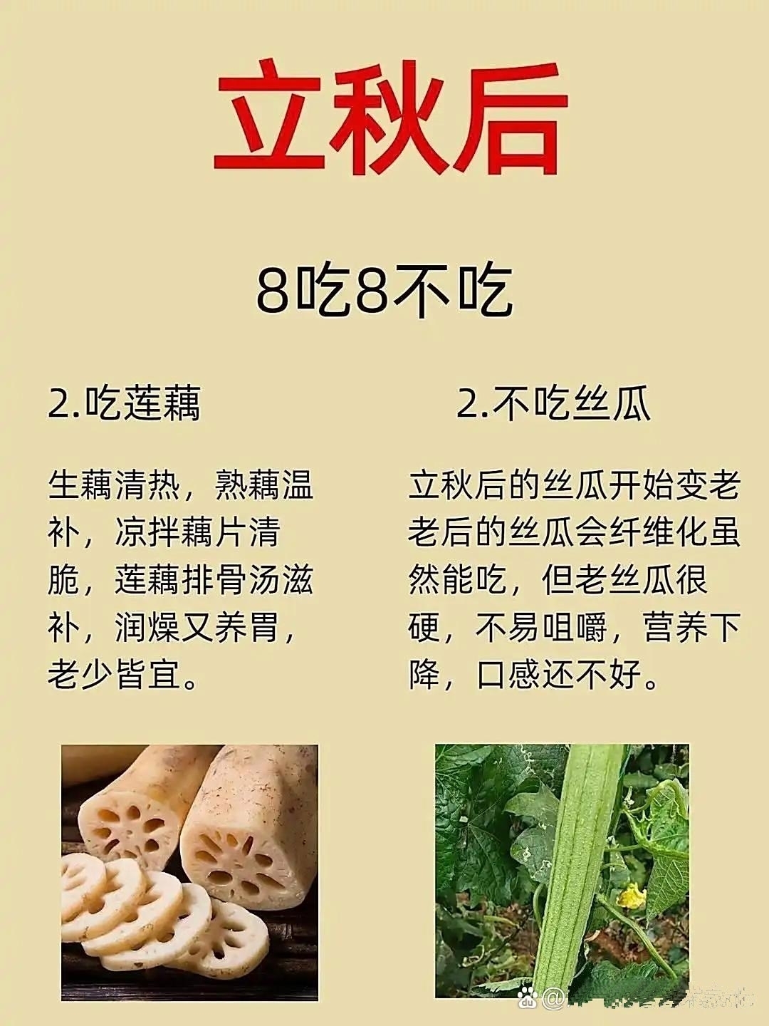 立秋后,有些食物要多吃,有些则要少吃.多吃的比如南瓜,富含多种营养