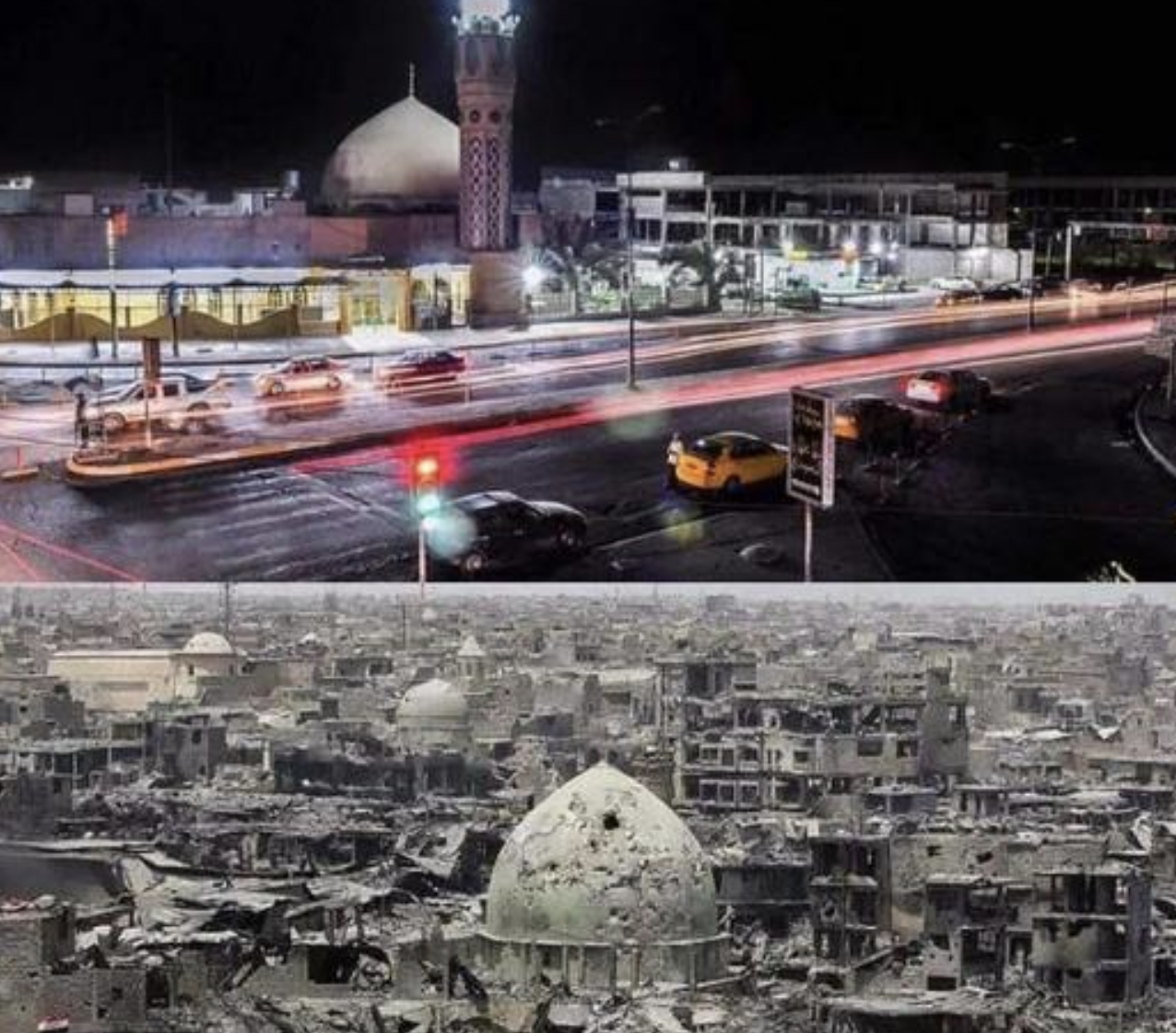 这是20年前的伊拉克,与现在的伊拉克对比,确实发生了翻天覆地的变化