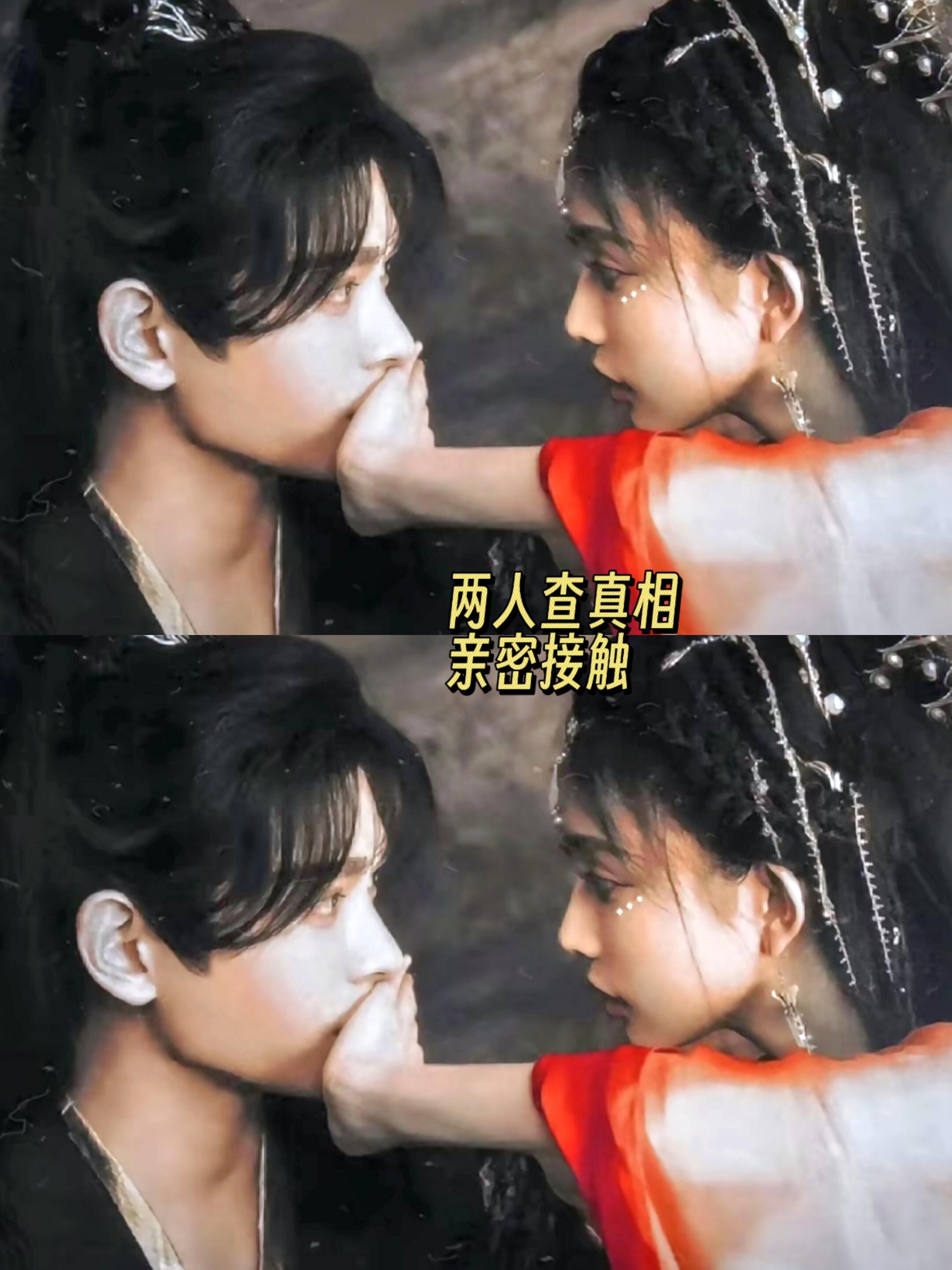 青木媛手持张正黑剑小情侣紫色同款发簪 张家家主的