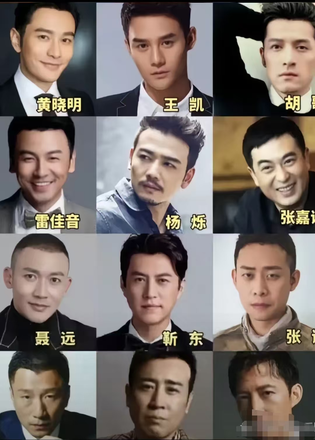 40位男演员全部角色介绍图