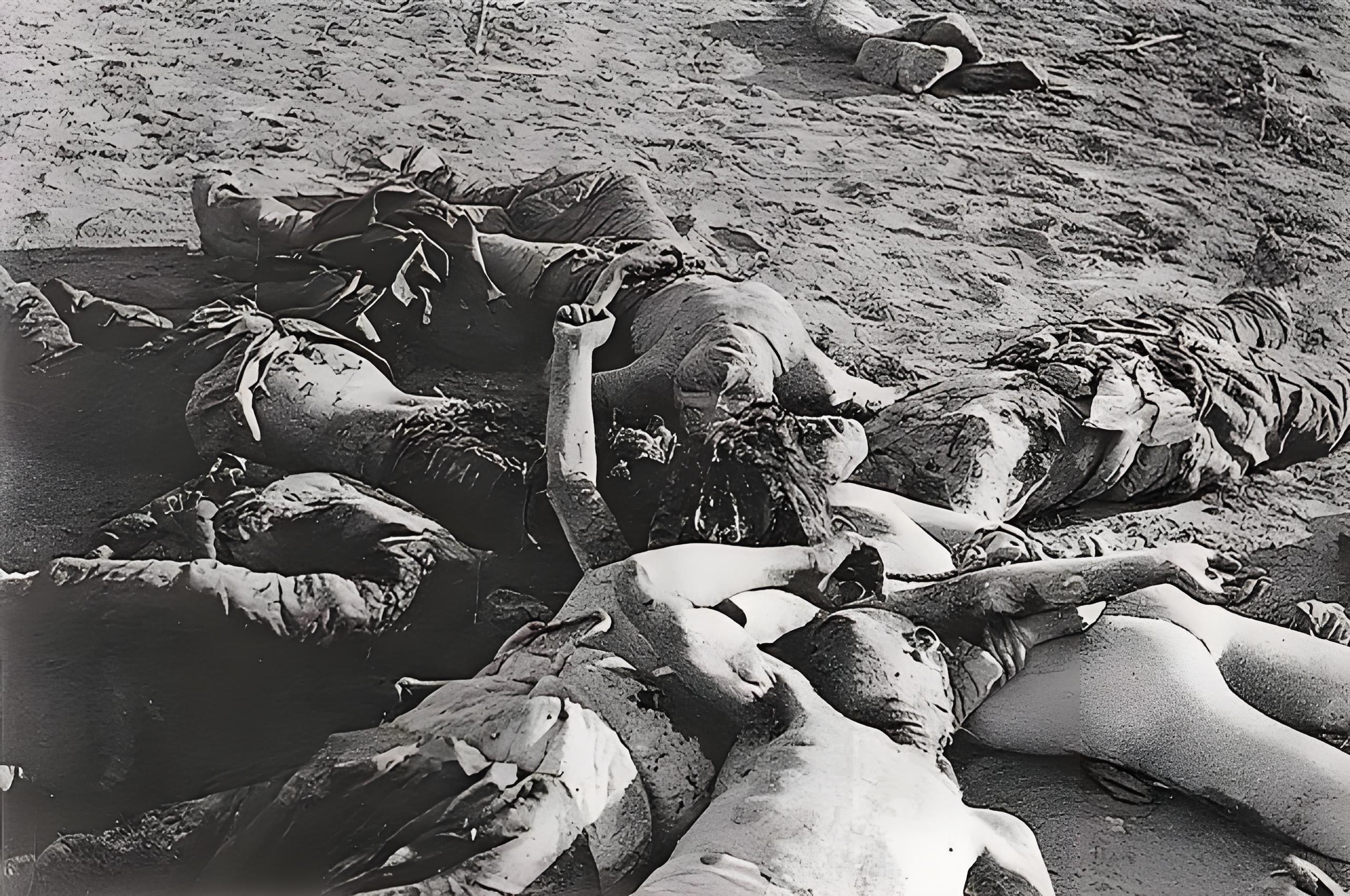 凶残的日军像一群恶狼,大举进犯土门乡