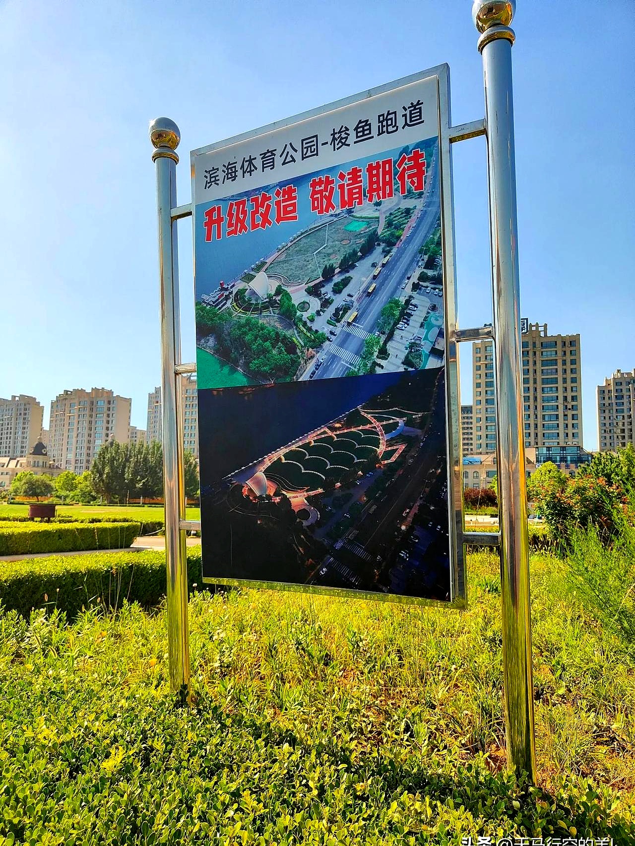球场和滨海公园之间,以前那块荒地,现在正在翻新整理