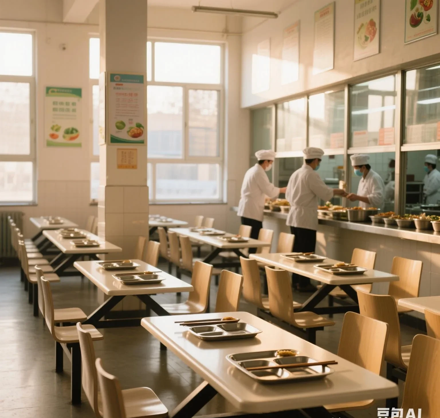 后来才知道,原来他们学校的食堂是外包的,说是营养餐,结