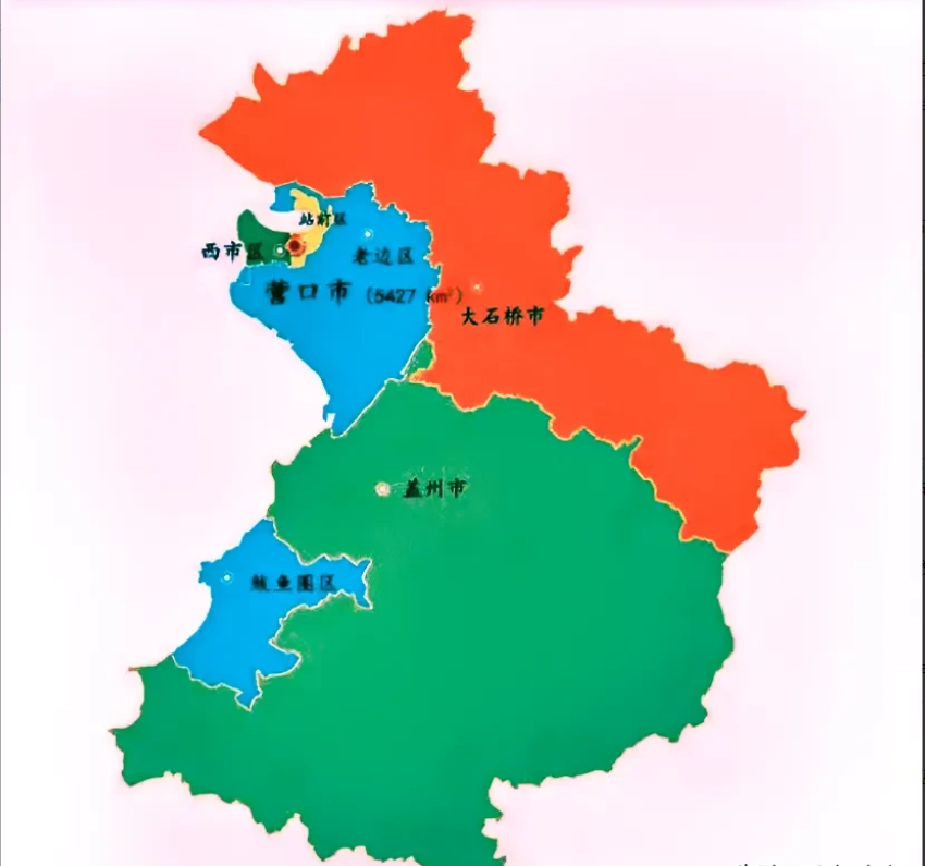 55站前区行政区划图营口县区站前区与西市区的界限地图营口鲅鱼圈区