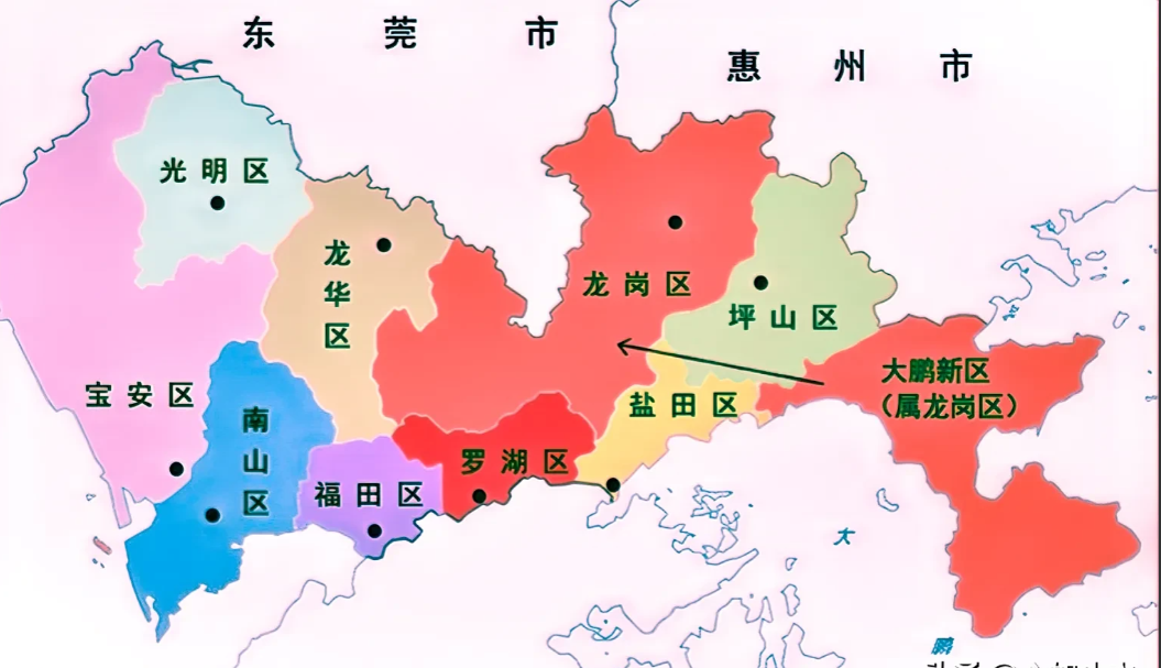 6平方千 深圳地图深圳行政区划图深圳市地图深圳行政区划深圳各区地图