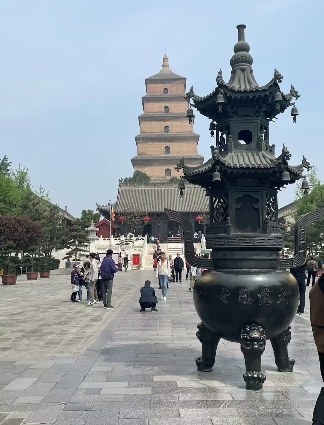 到了西安直奔大雁塔作为现存规模最大的唐代四方楼阁式砖塔也是很有