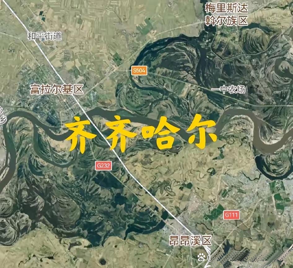 莫力达瓦旗,杜尔伯特县,梅里斯区,富拉尔基区,尼尔基镇