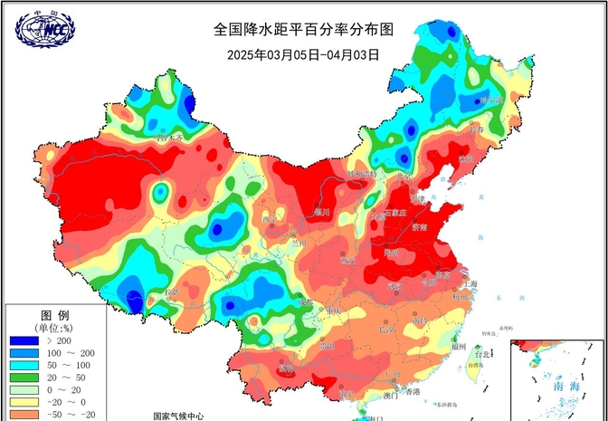 从雨量监测数据来看,华北平原又已经快一个月没有出现降水了,特别是