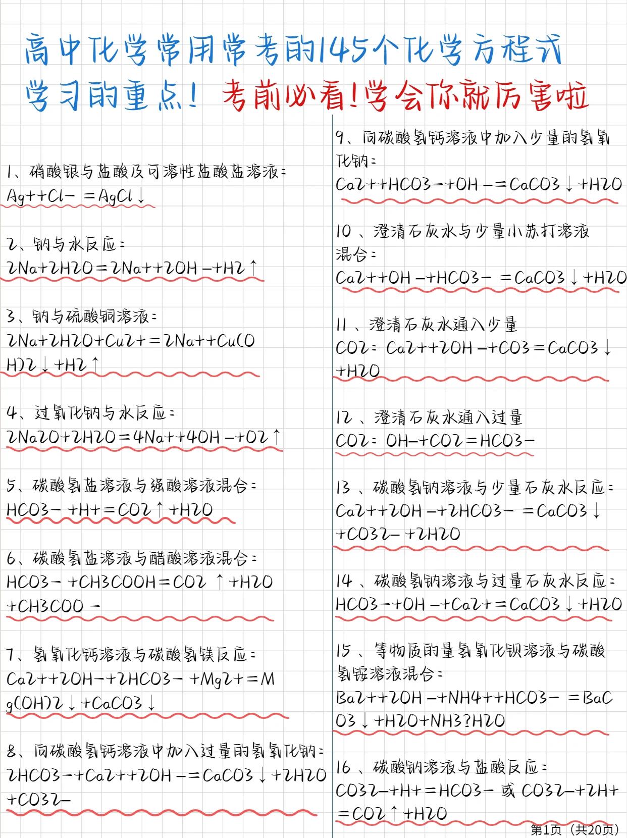 关于高三化学最后冲刺！提分技巧，实用的信息