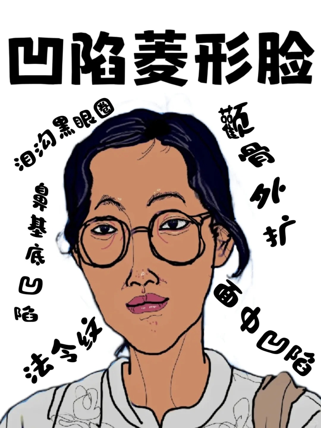 菱形脸是一种很常见的脸型相信很多宝子们都有类似的特征 一般表现