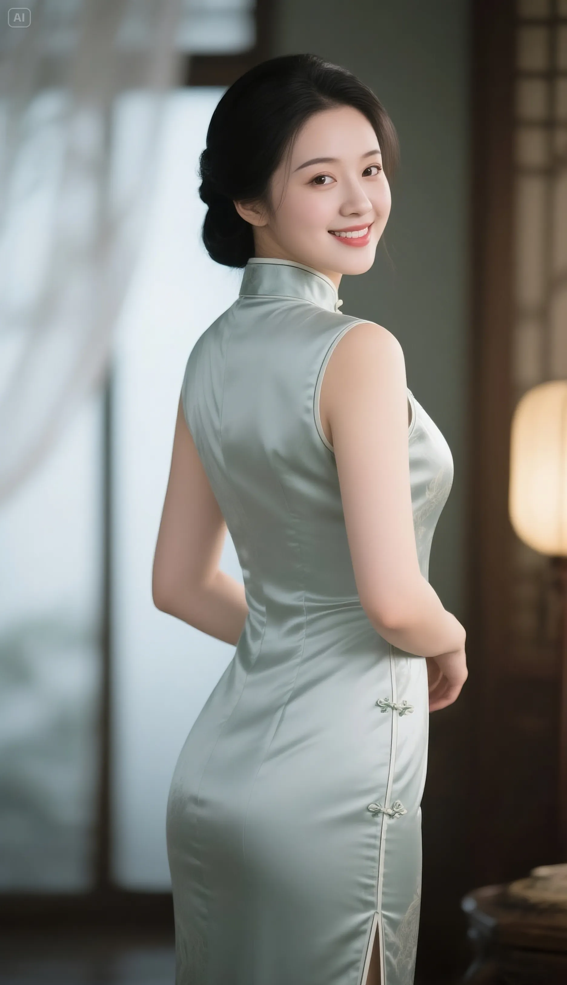 你看古力娜扎穿旗袍,那身材曲线被展现得恰到好处,一举一动都透着