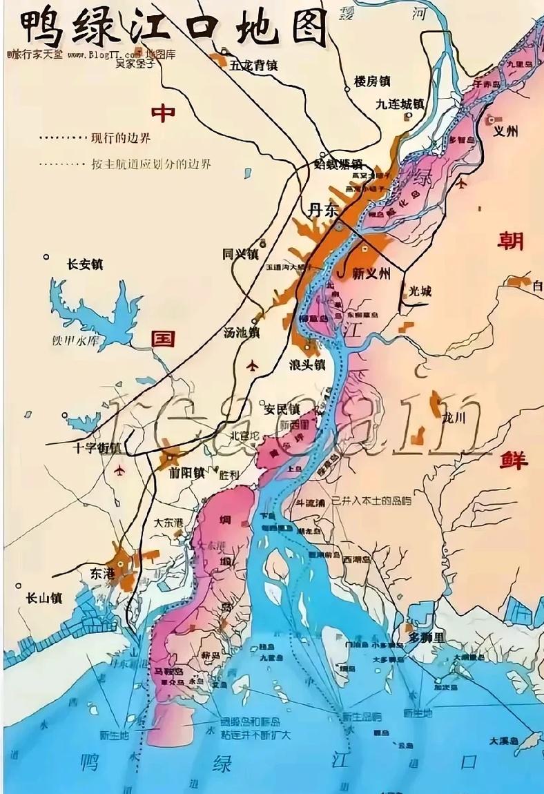 如今,就连丹东港口外的沙洲都变成了半岛,和我们的国土相连接