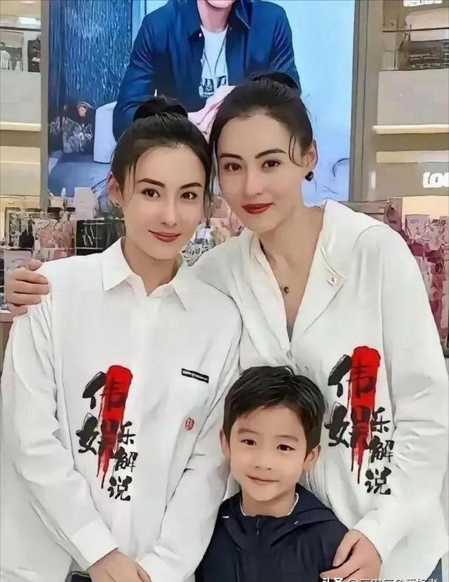 照片里的她和张柏芝差别极大,像个外国人