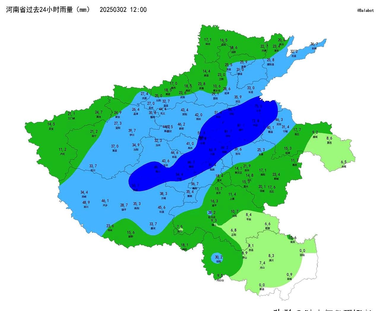 河南降水实况地图河南全年降水量河南天气地图今日今天河南降雨分布图
