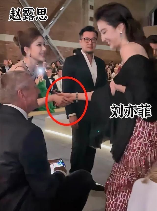 瞅瞅刘亦菲和赵露思那晚宴上同框的照片,就能瞅出个大概!