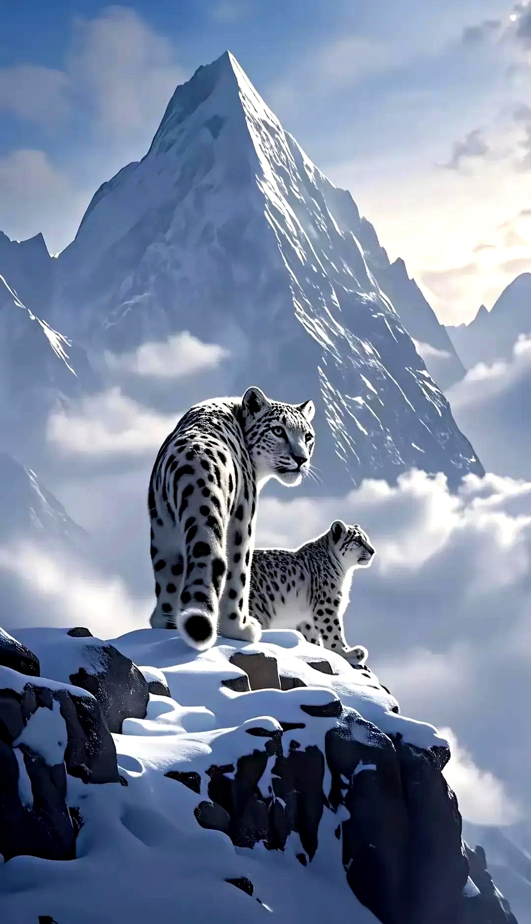 2米,淡黄色带黑褐色斑点的皮毛,70厘米雪域豹影图片猎豹壁纸雪域高原