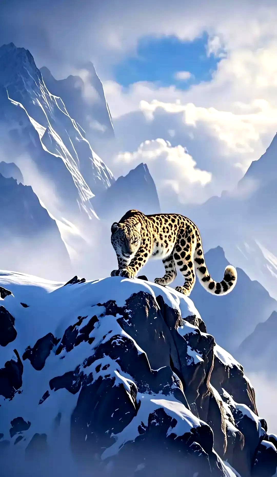 2米,淡黄色带黑褐色斑点的皮毛,70厘米猎豹图片壁纸全屏高清雪域豹影