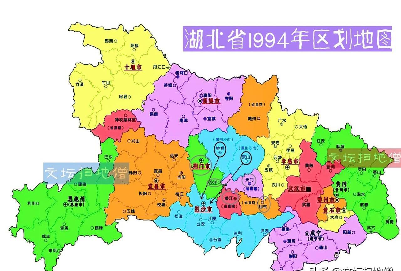地图全图高清版荆州市行政区划图湖北省荆州市地图沙市是哪个省的城市