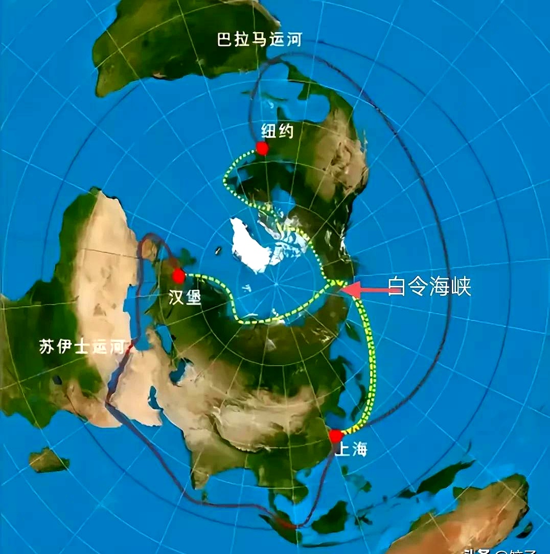 白令海峡宽度只有80公里,平均水深30~50米